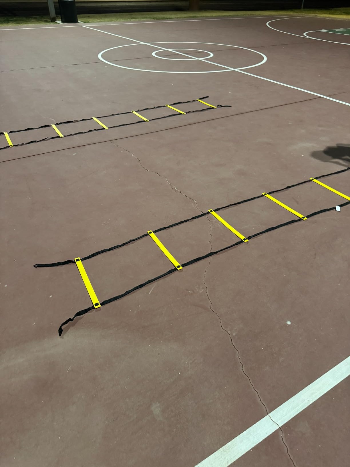 Sportneer Agility Ladder Speed Training Set 12 Rungs 20ft Detachable Exercise Ladders in 2pcs (6 rungs Each) with Ground Stakes for Soccer Football Footwork Training Ladder with Carry Bag customer photo 1