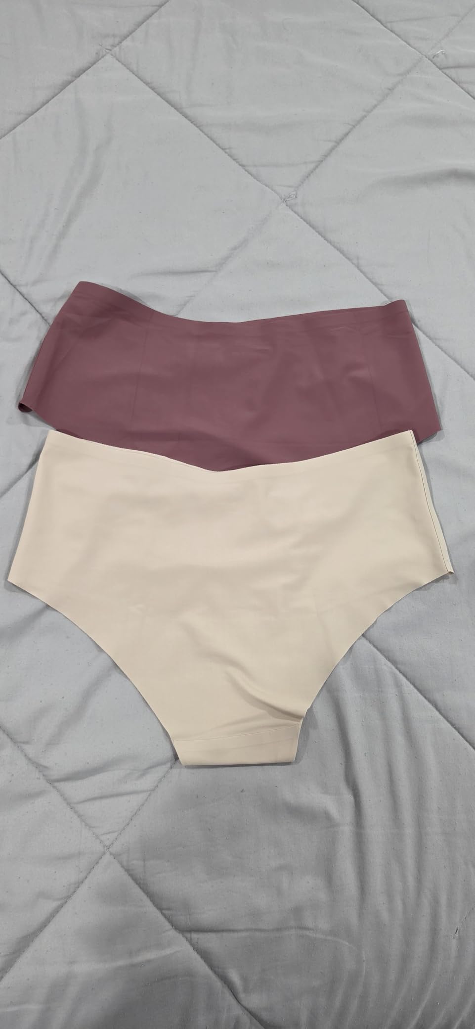 High Waisted Seamless Underwear for Women No Show Panties Cheeky Scalloped Edge Bikini Breathable Briefs 6 Pack customer photo 2