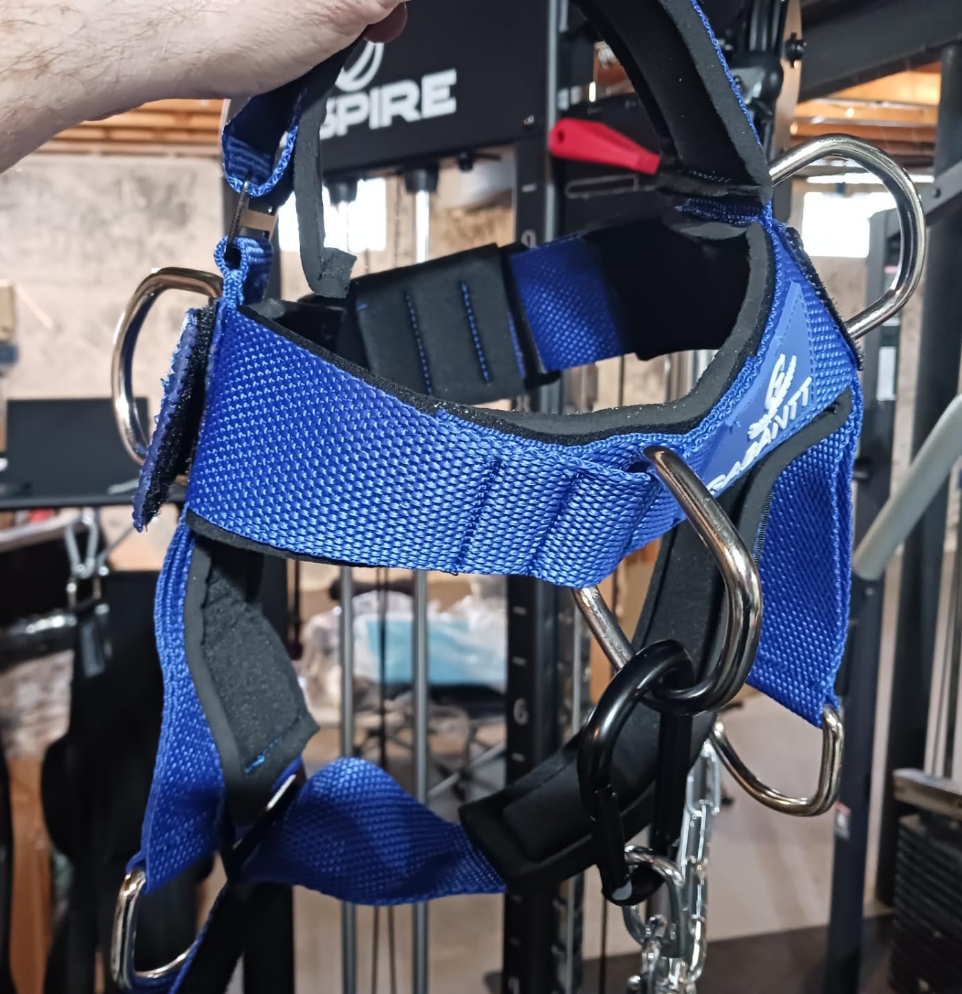 G Gabantt - Neck Exerciser and Neck Trainer. Adjustable Neck Harness Weight Lifting, 4 Way Neck Training - Head Harness for Neck Exercises and Neck Muscle Builder. Neck Strengthener Workout Equipment customer photo 2