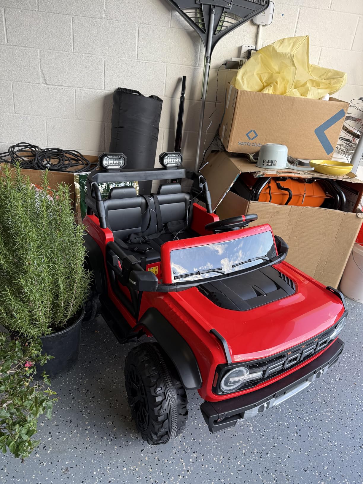 First Ride On 24V Ride on Toys for Big Kids, Licensed Ford Bronco Raptor 2 Seater Ride on Cars with Remote Control, Ride on Truck w/ 4-Wheeler Suspension, 3 Speeds, Led Lights, Bluetooth (24V, Pink) customer photo 2