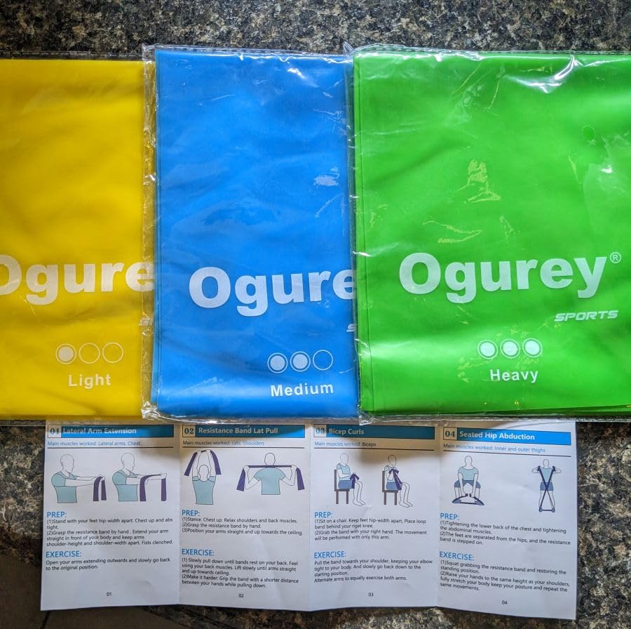 Resistance Bands, Professional Exercise Bands, Physical Therapy Bands for Strength Training, Yoga, Pilates, Stretching, Recovery customer photo 1