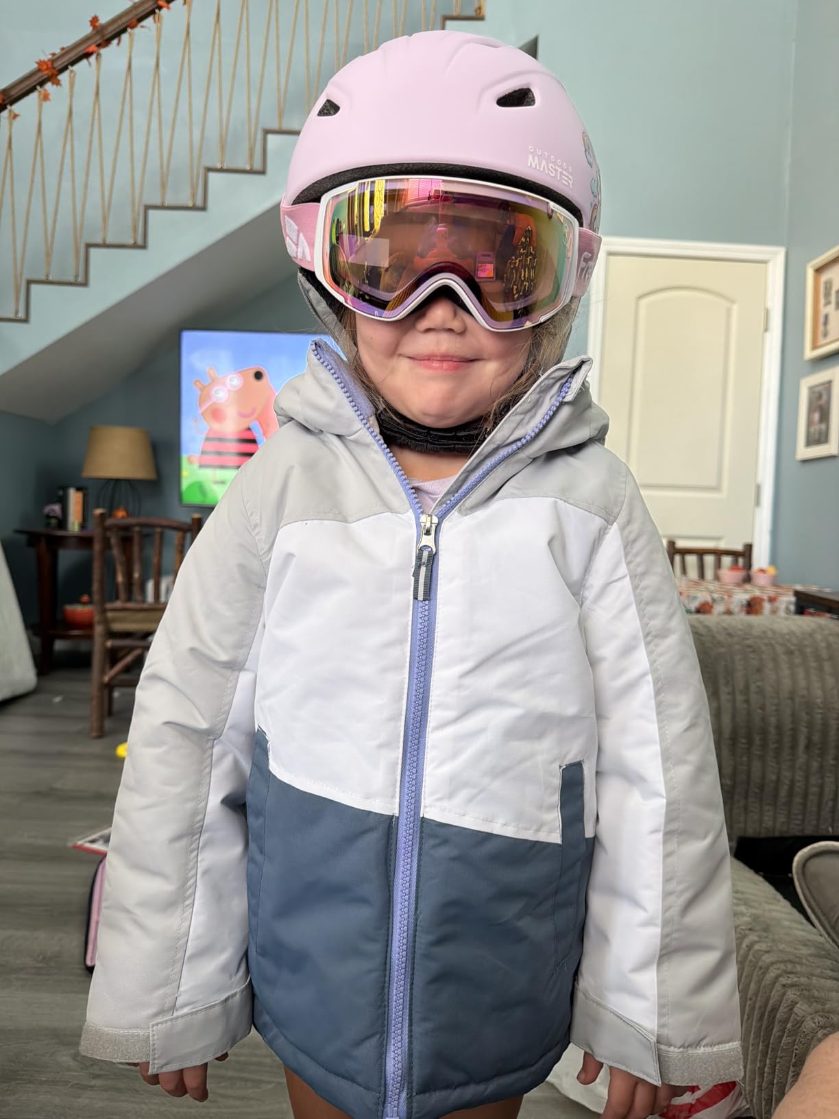OutdoorMaster Anoa Kids Ski Helmet - Adjustable Snowboard Helmet - Durable PC Shell, Shock-Absorbing EPS Core & Cooling Vents - Certified Snow Sports Helmet for Boys, Girls & Youth customer photo 1