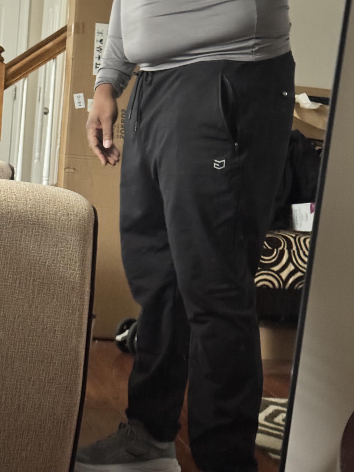 G Gradual Men's Fleece Lined Winter Pants with 3 Zipper Pockets Warm Athletic Joggers Workout Running Sweatpants for Men customer photo 1