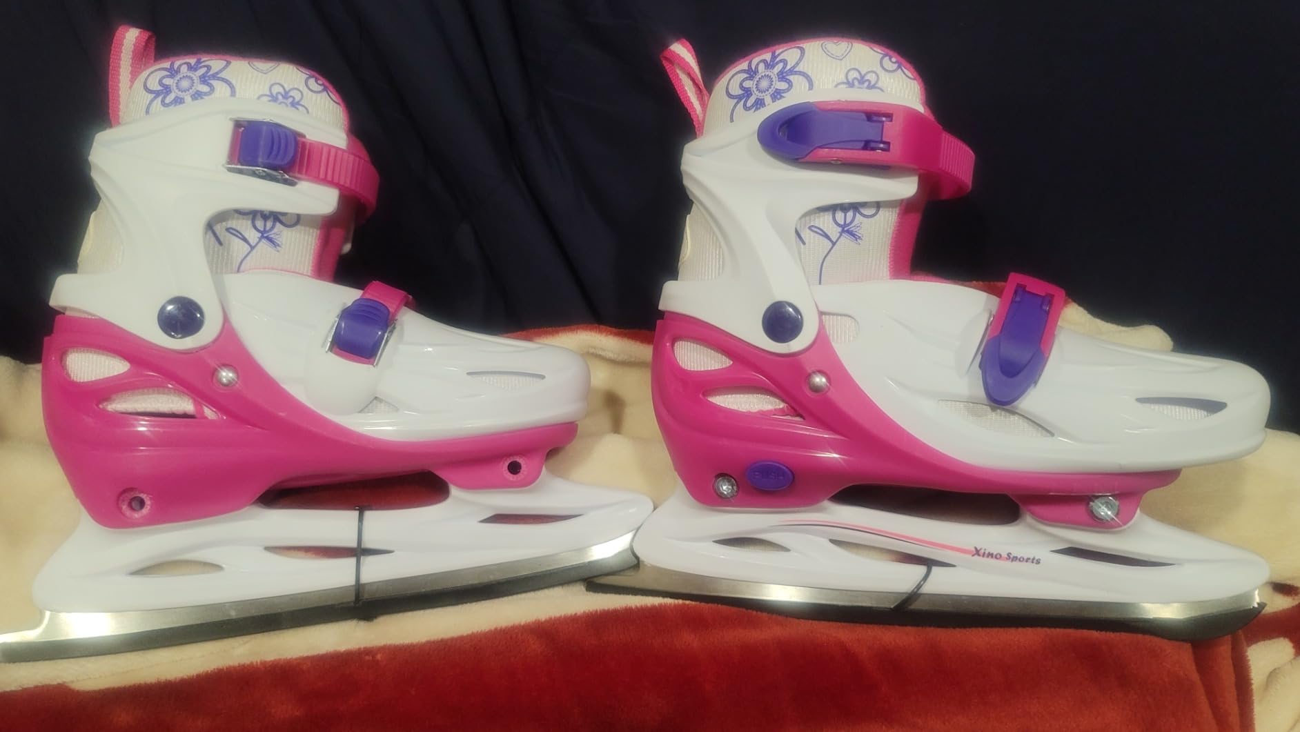 Xino Sports Adjustable Ice Skates - for Girls and Boys, Soft Padding and Reinforced Ankle Support customer photo 1