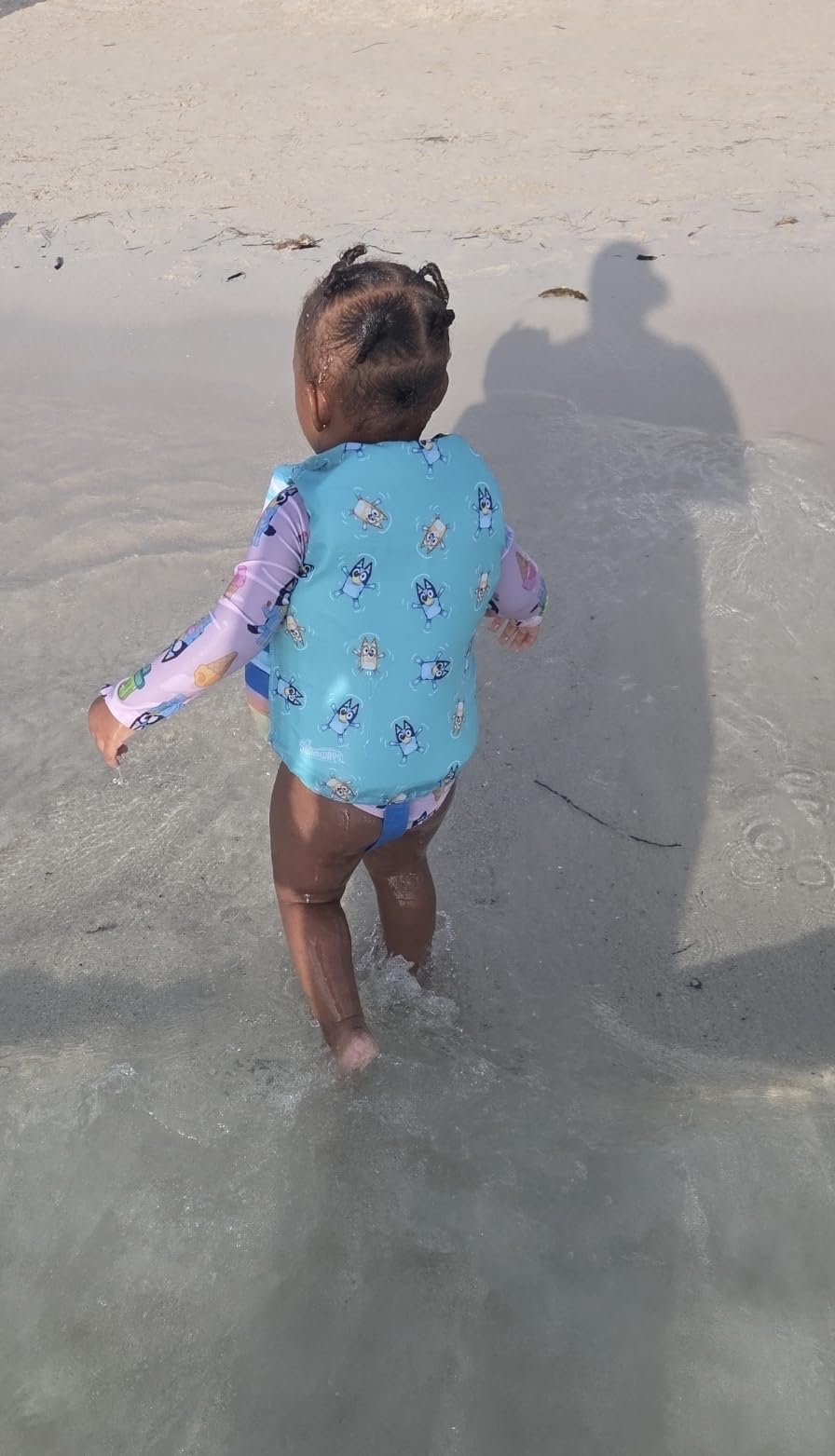 SwimWays Bluey Life Jacket, US Coast Guard Approved Life Vest, Kids Swim Vest for Kids 33-55 lbs, Bluey customer photo 1
