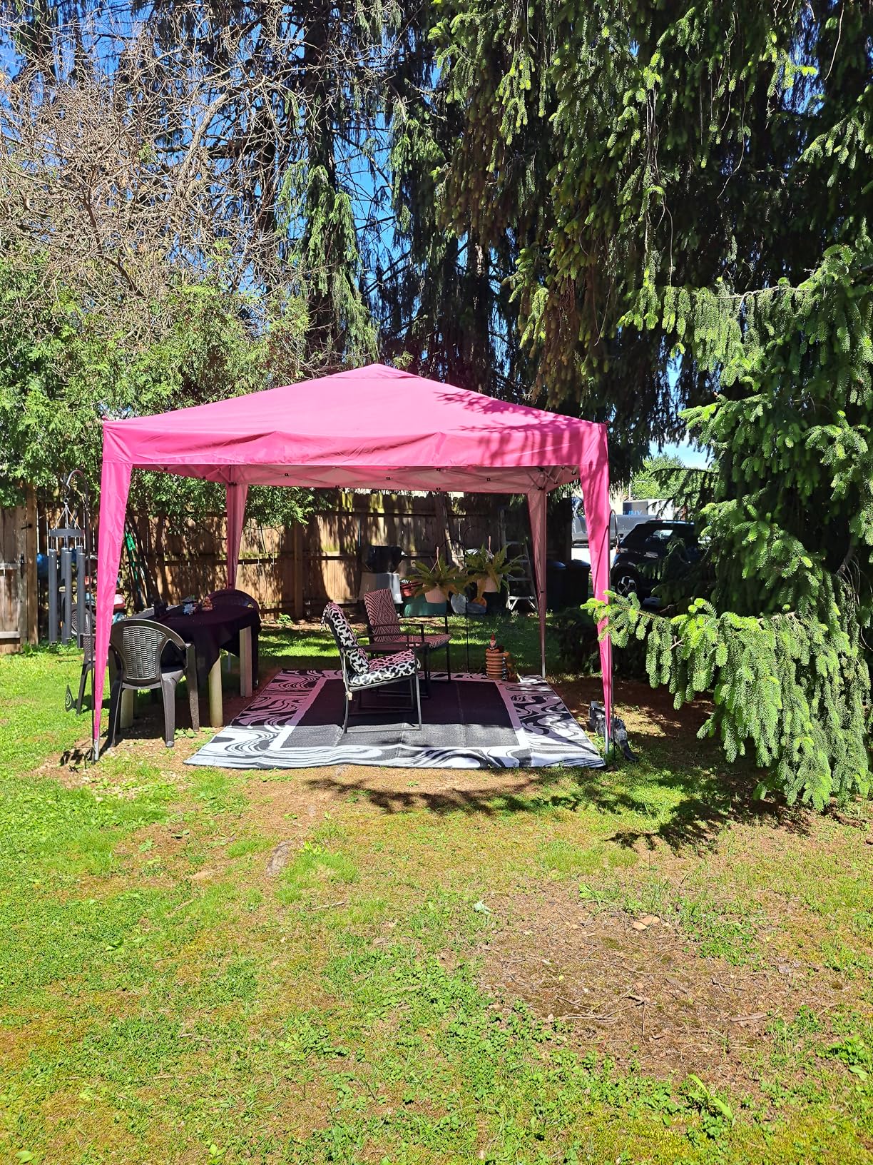Quictent 10x10 Pop Up Canopy Tent Without Sidewall, Instant Setup Gazebo for 1 Person, Portable & Compact, Waterproof & UV Protection, Ideal for Camping, Beach, Parties, and Outdoor Events customer photo 2