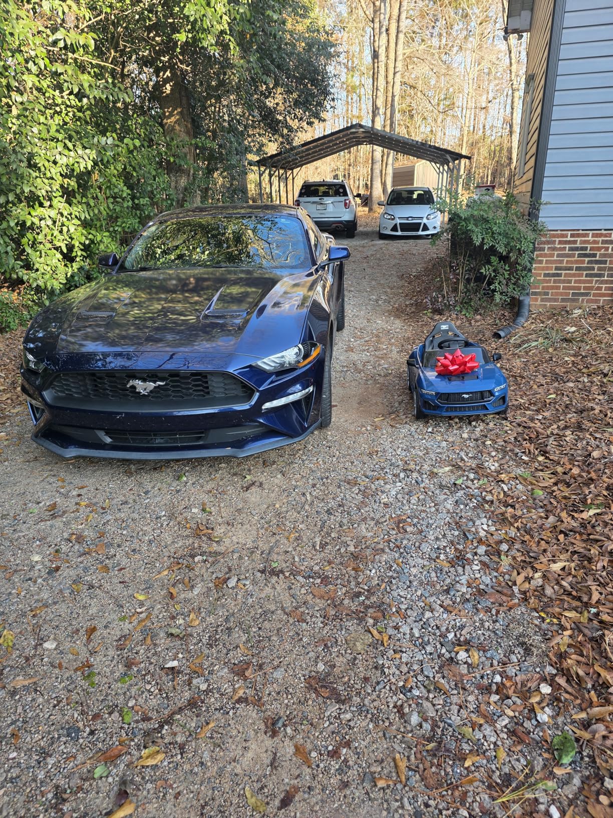 Best Choice Products Kids 12V Electric Ride On Car Officially Licensed Ford Mustang w/Parent Control, LED Lights, 2 Speeds, Bluetooth - Red customer photo 2