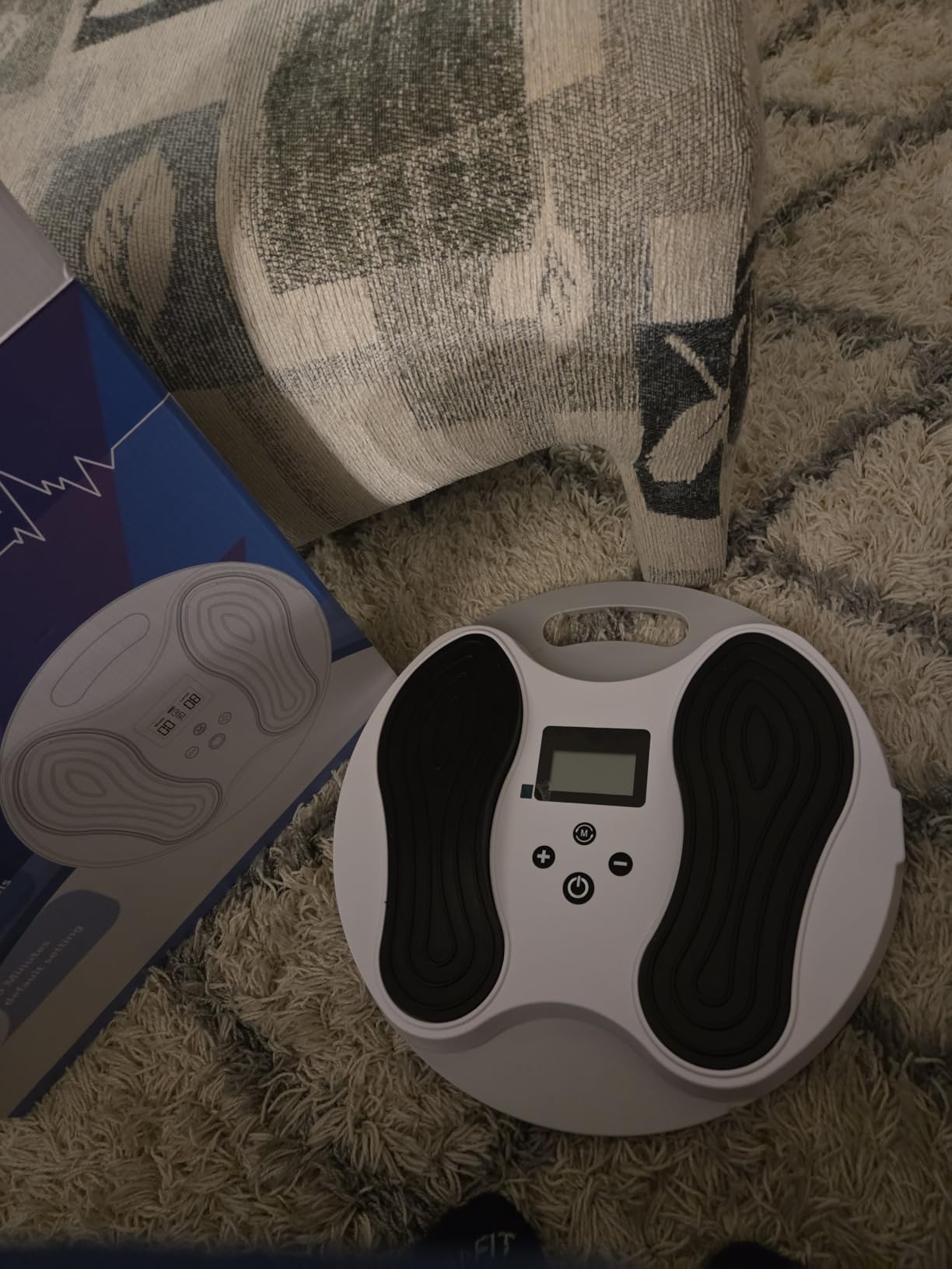 EMS Foot Massager for Neuropathy, NMES Foot Stimulator for Neuropathy Feet Nerve FSA&HSA Eligible item Electric Foot Massager for Circulation and Pain Relief with 4 TENS Unit Muscle Stimulator Pads customer photo 2
