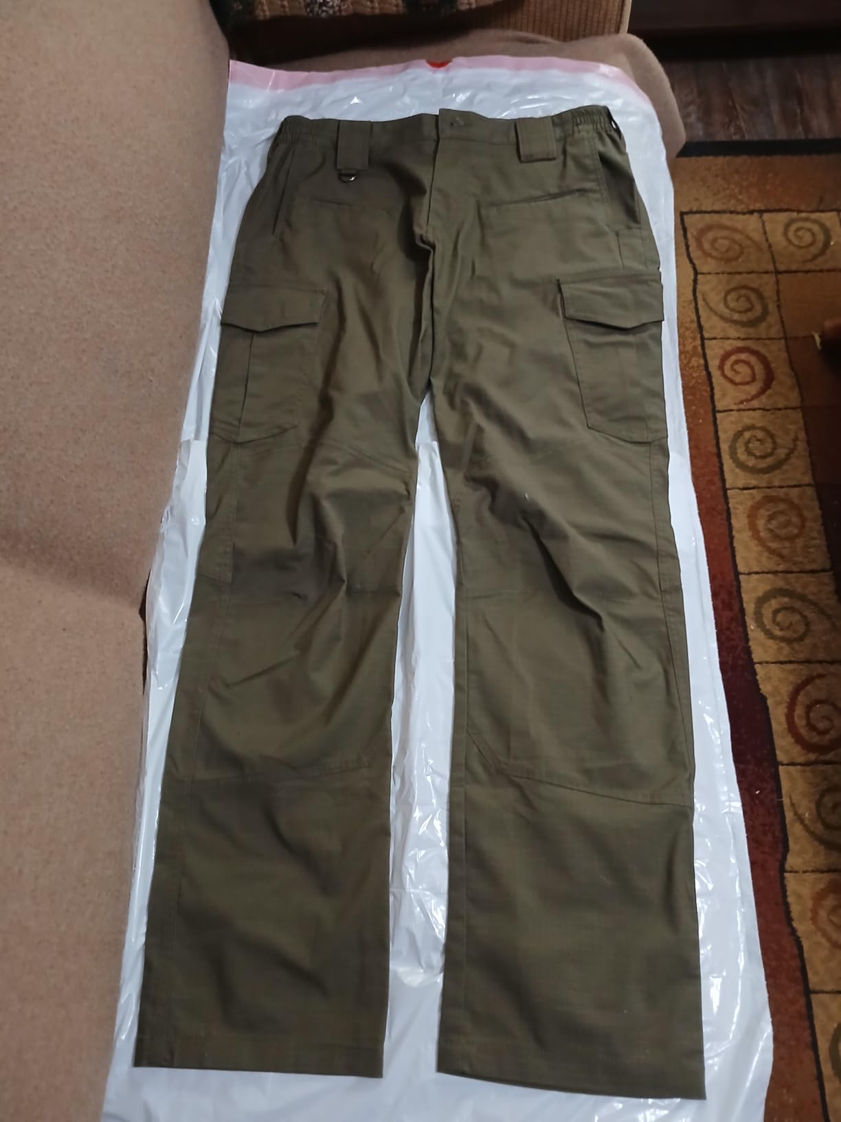 CQR Men's Flex Ripstop Tactical Pants, Water Resistant Stretch Cargo Pants, Lightweight EDC Hiking Work Pants customer photo 2