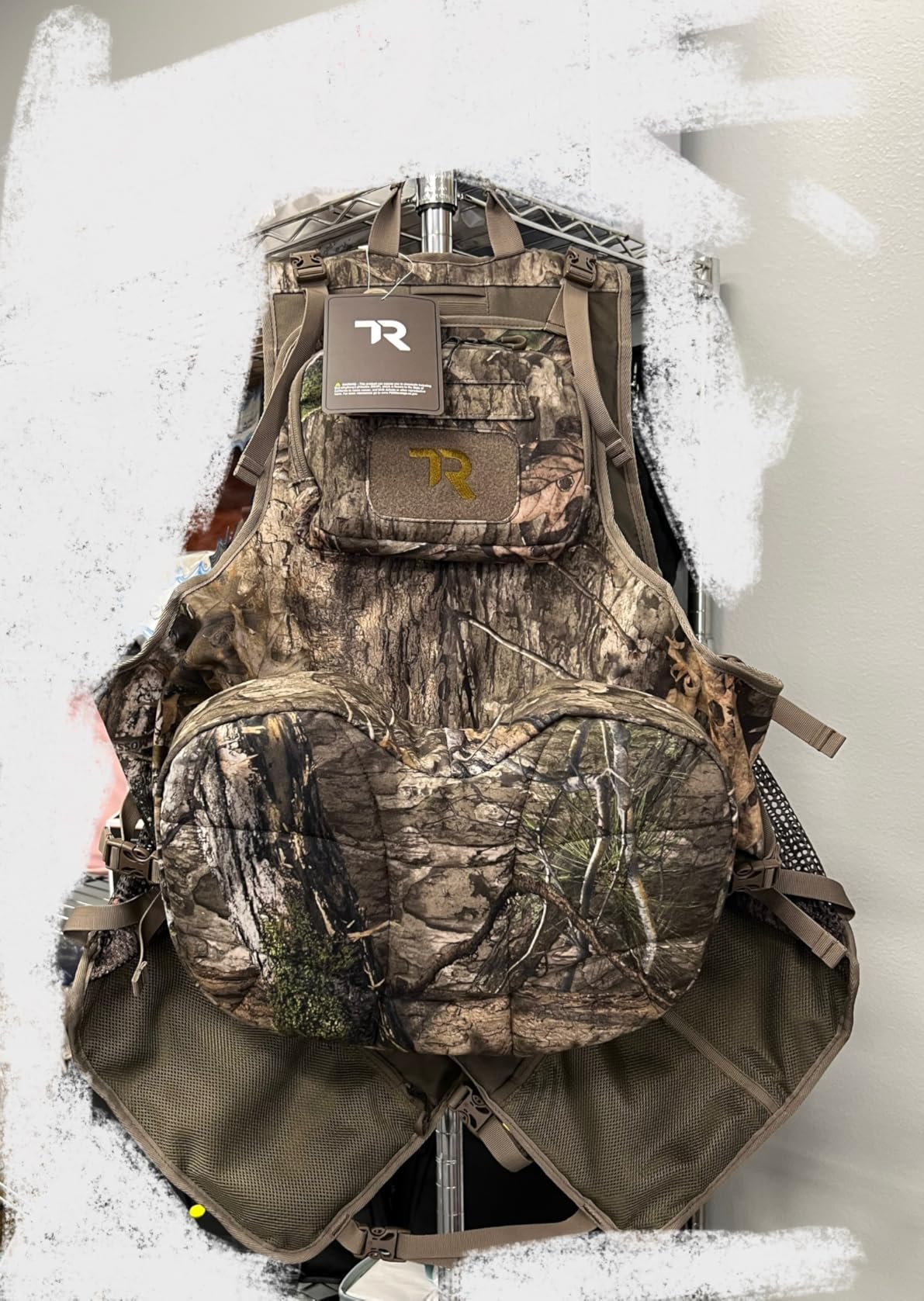 TR Turkey Vest with Seat, Turkey Hunting Vest Lightweight Run & Gun with Game Pouch, Multi-Pocket Hunting Vest with Thick Seat, for Mobile Hunters Men Women Camo customer photo 1