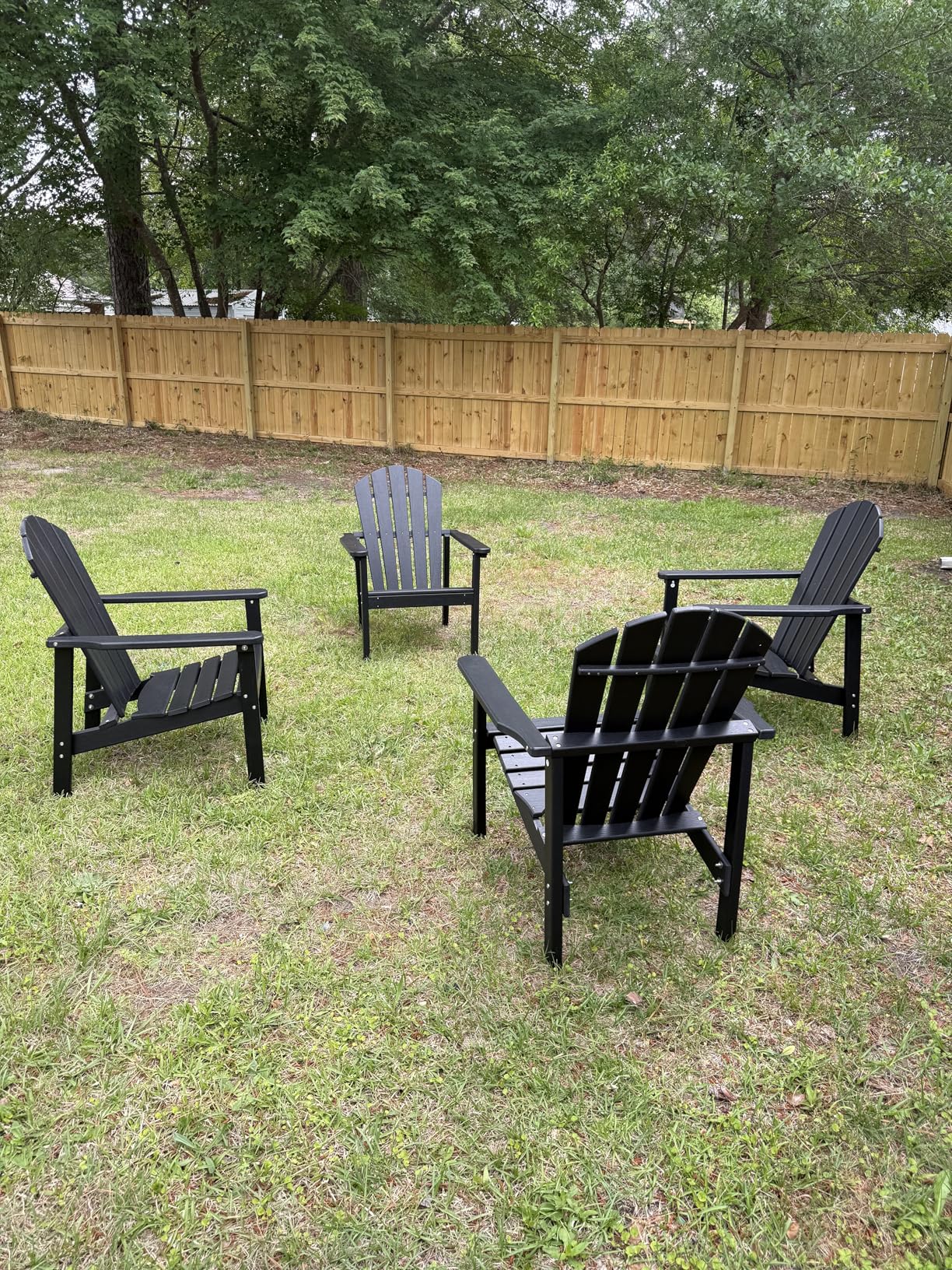 nevilywood Compact Stackable Adirondack Chairs, 26.3