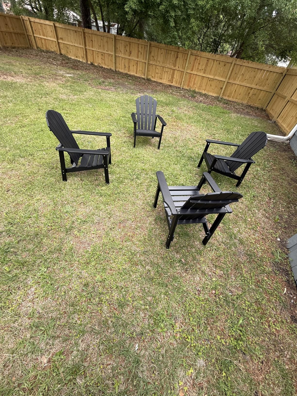 nevilywood Compact Stackable Adirondack Chairs, 26.3