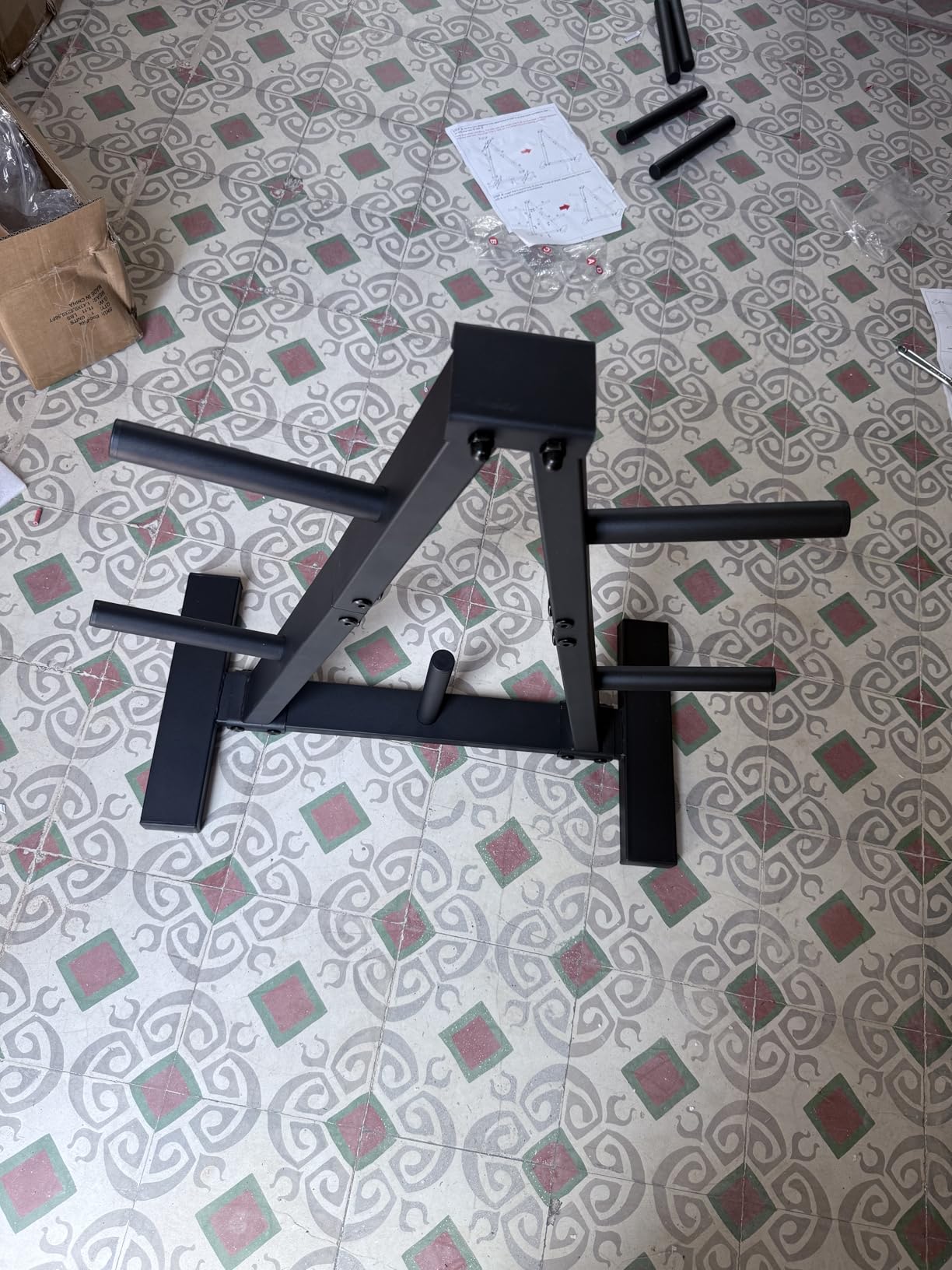 Weight Plate Rack, Weight Tree, Home Gym Storage Stand, Holds 300 lbs customer photo 2