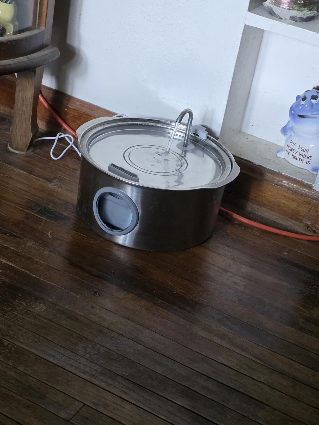 Dog Water Fountain for Large Dogs: 7L/236oz/1.8G Dog Fountain Stainless Steel - Big Cat Drinking Fountain Indoor - Super Quiet Water Fountain for Dogs Inside - for Large Dog Cats & Multi-Pet Home customer photo 1