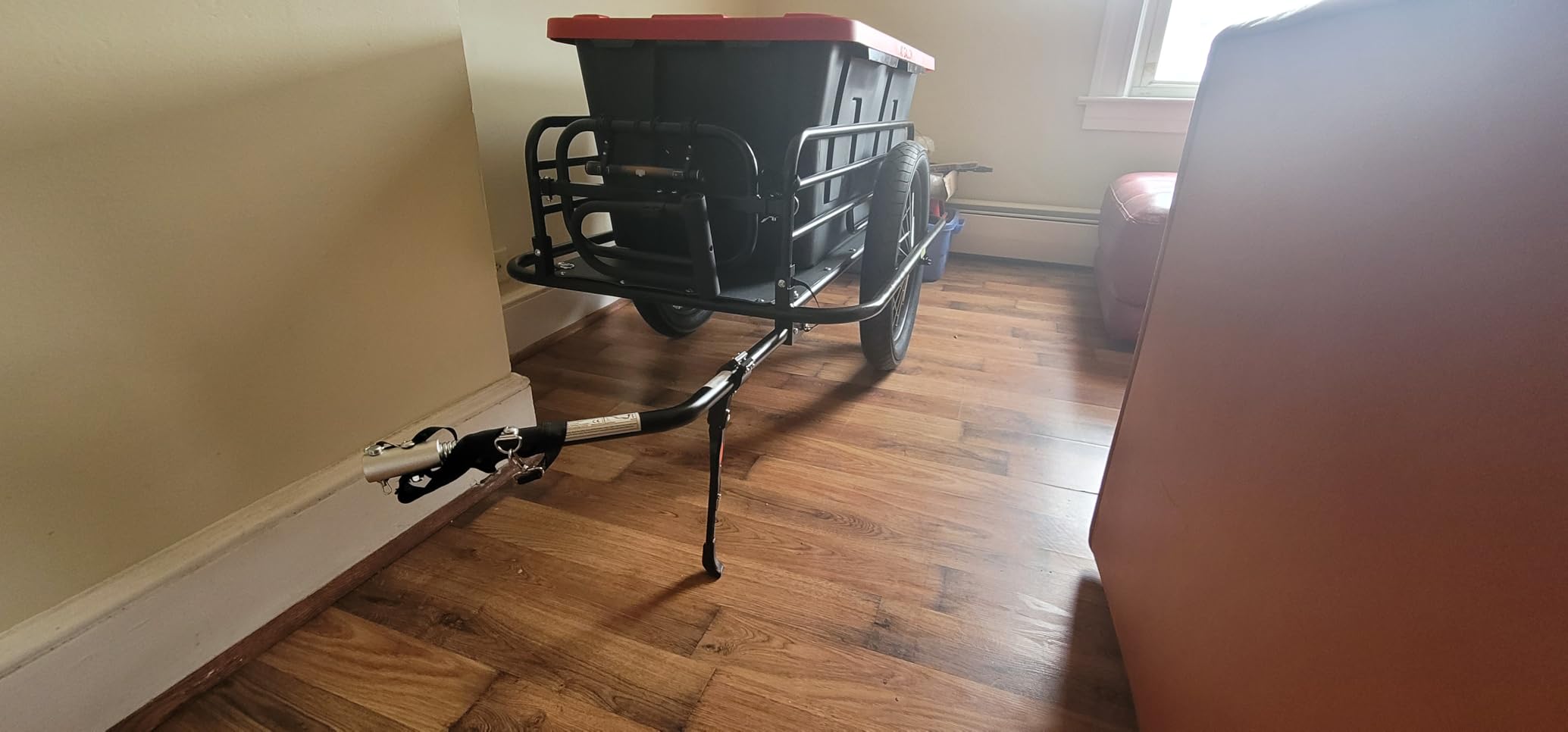 VEVOR Bike Cargo Trailer, 70/275 lbs Load Capacity, Foldable Compact Storage & Quick Release with Universal Hitch, 20