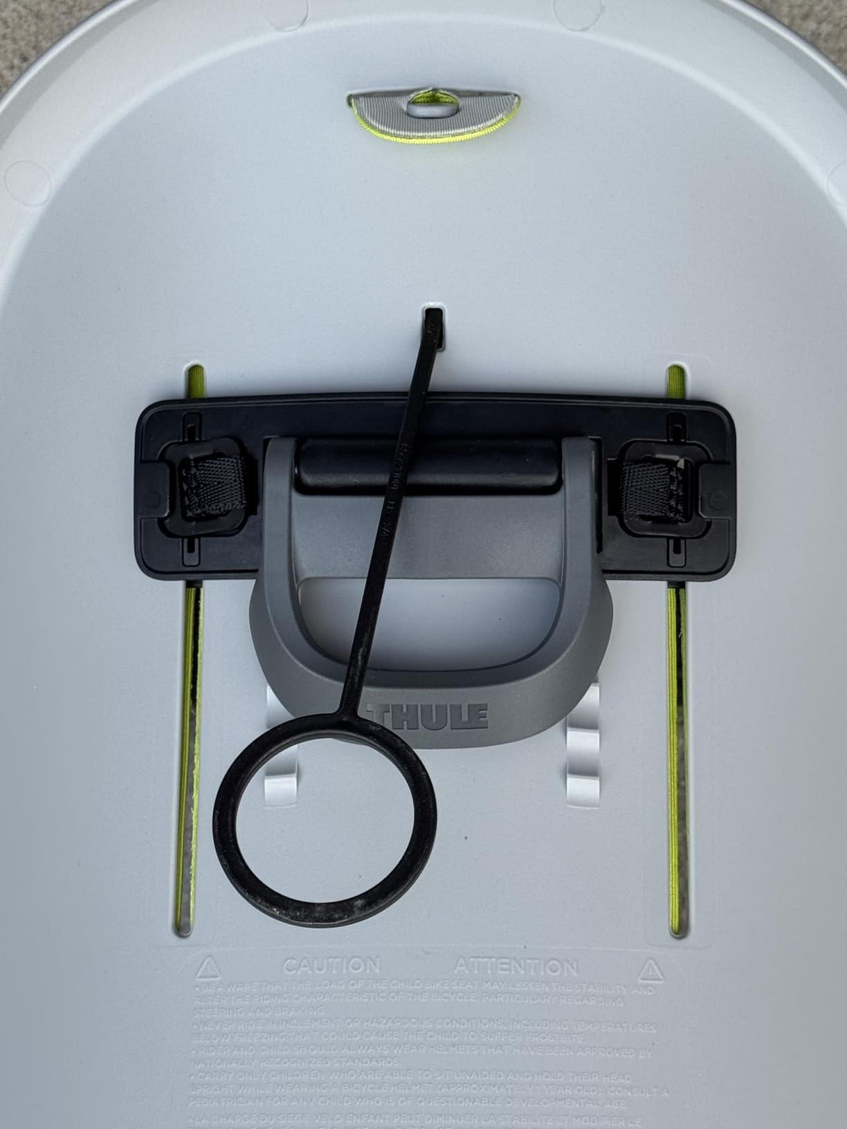 Thule RideAlong 2 Child Bike Seat, 3-Point Harness, Childproof Buckle, Adjustable Footrests, Machine Washable Pad customer photo 1
