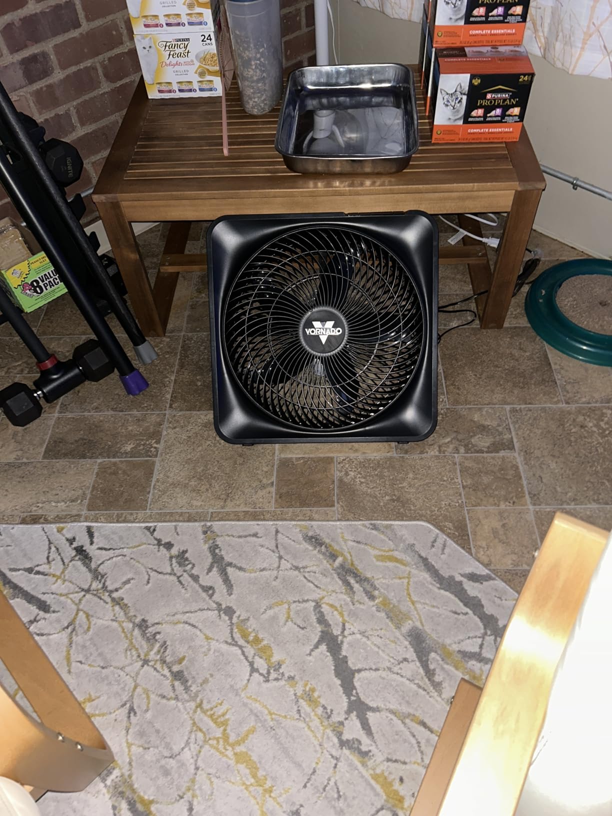 Vornado Model 80X High Velocity Box Fan with Kick Stand, Digital Display, Removable Grille, Variable Speed Control, 1-12 Hour Timer, Powerful Floor Fan for Bedroom, Targeted Cooling Fan, Cool Gray customer photo 1