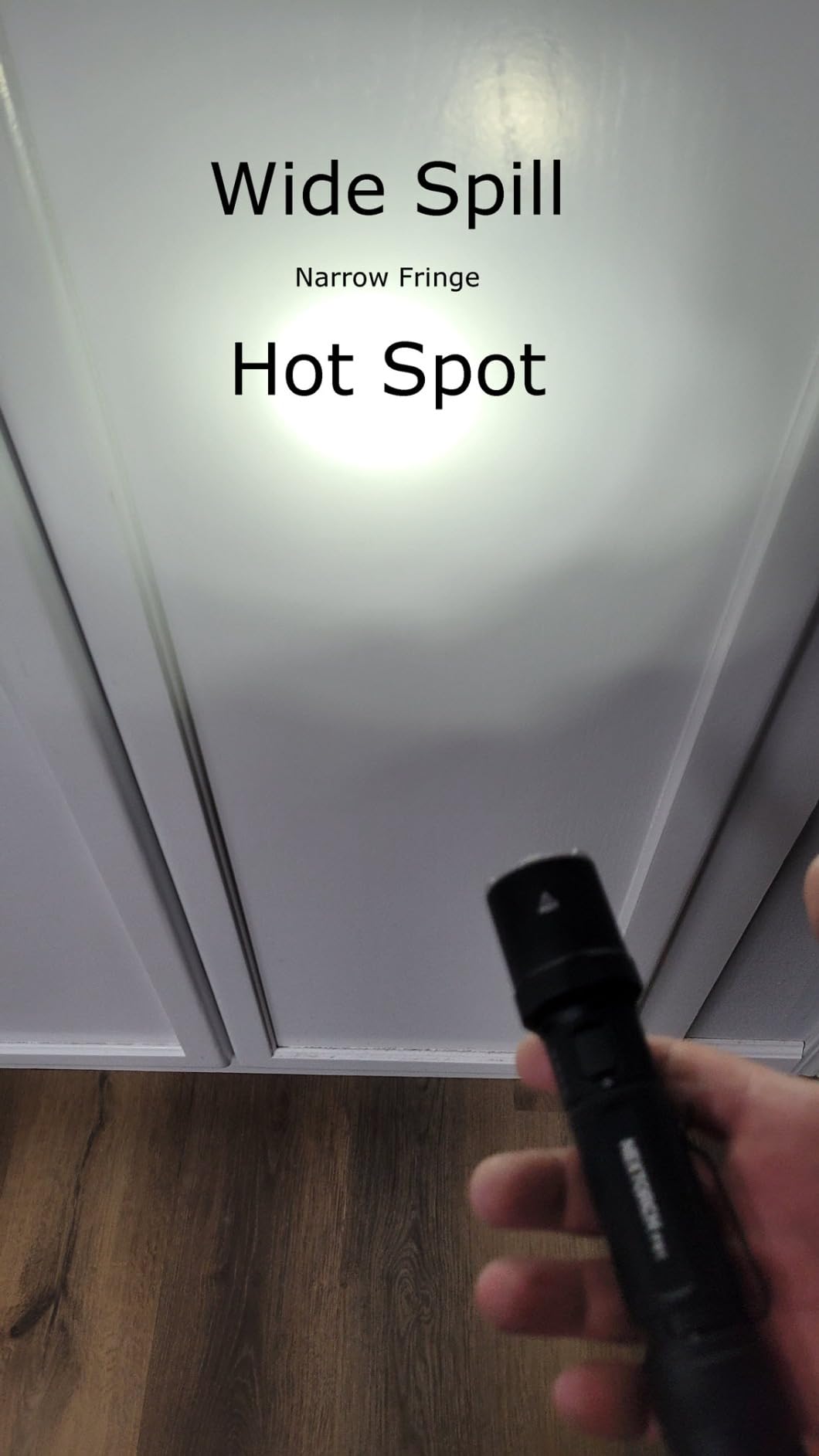 NEXTORCH P91 Tactical Flashlight High Lumens, 5000 Lumens Dual Switch Rechargeable Flashlight with 6 Modes & Strobe & Ceramic Glass Breaker for Night Duty, Breakout Operations, Tactical Training, etc customer photo 1