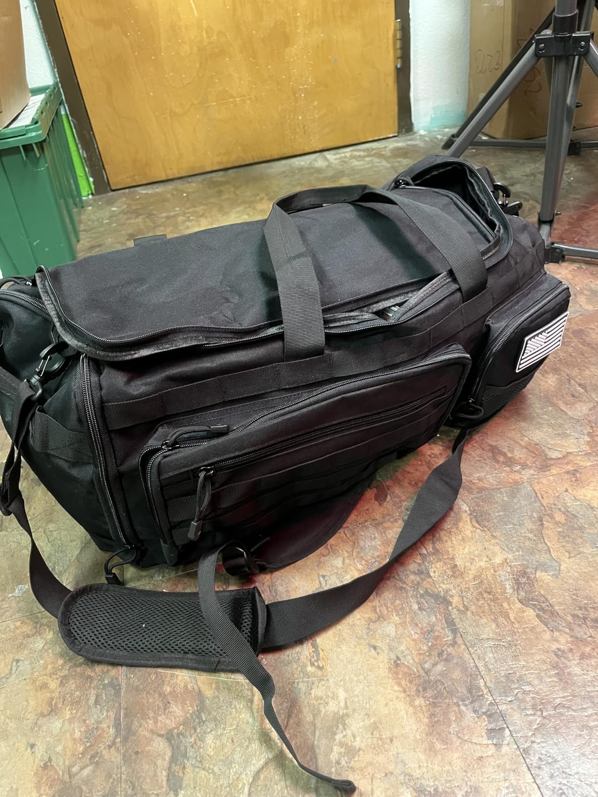 3-in-1 Travel Duffle Bag for Men and Women, 50L Large Gym Sports Bags Tactical Military Duffle Backpack with Shoes Compartment and Wet Pocket (Black) customer photo 2
