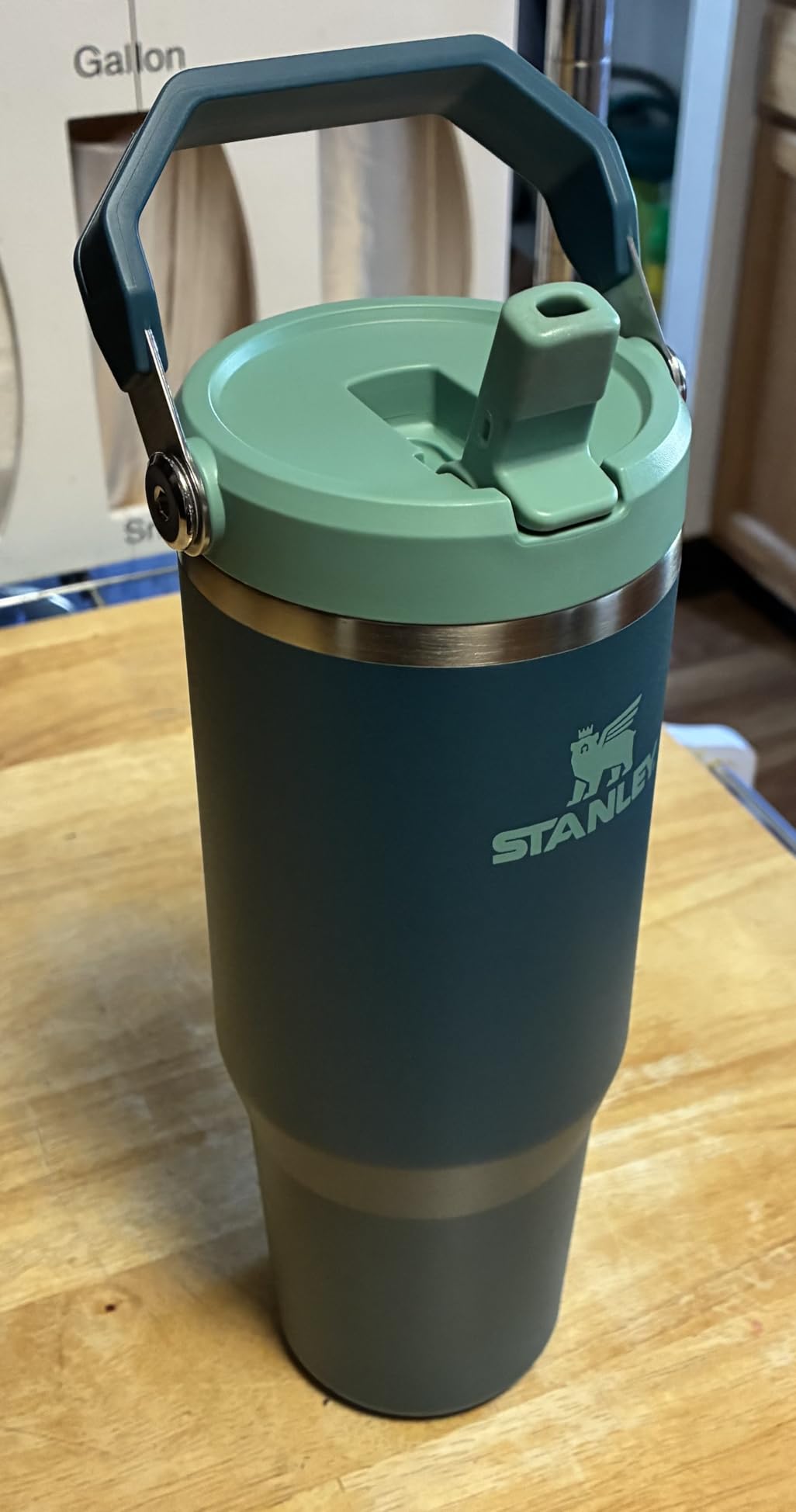 Stanley IceFlow 2.0 Flip Straw Tumbler with Handle 30 oz | Twist On Lid and Flip Up Straw | Leak Resistant Water Bottle | Insulated Stainless Steel | BPA-Free | Dried Pine customer photo 1