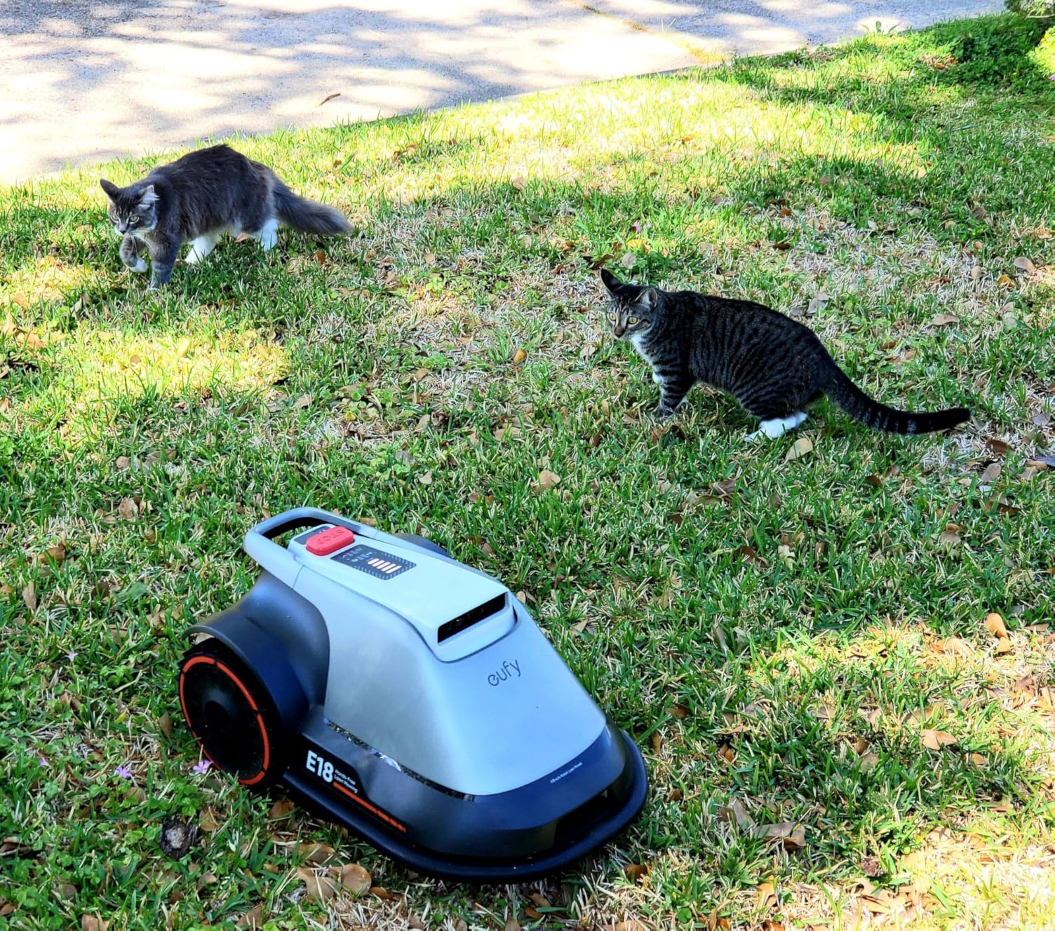 eufy E18 Robot Lawn Mower, Max 0.3 Acres, Vision Navigation, Hands-Free Auto Mapping, Wire Free RTK Free, Multi-Zone Management, AI Obstacle Avoidance, APP Control customer photo 1