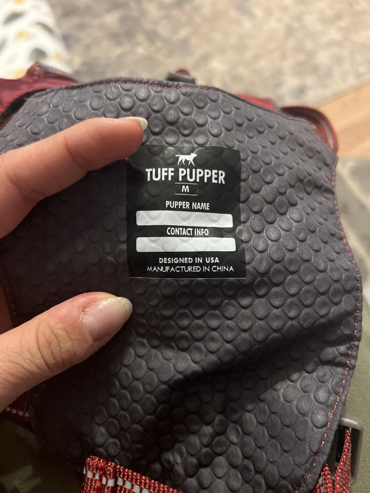 Tuff Pupper All-Day Wear Dog Harness for Walking, Trail Running, Hiking - Front and Back Leash Clips, Reflective Trim, Lightweight Breathable customer photo 2