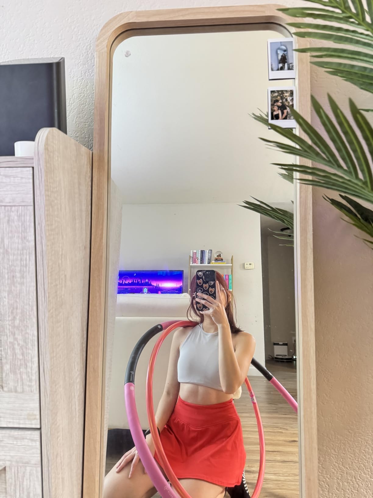 Weighted Fitness Hoop for Adults Beginners, 2lb Hula Hoop for Fun Exercise, 8 Detachable Sections customer photo 1