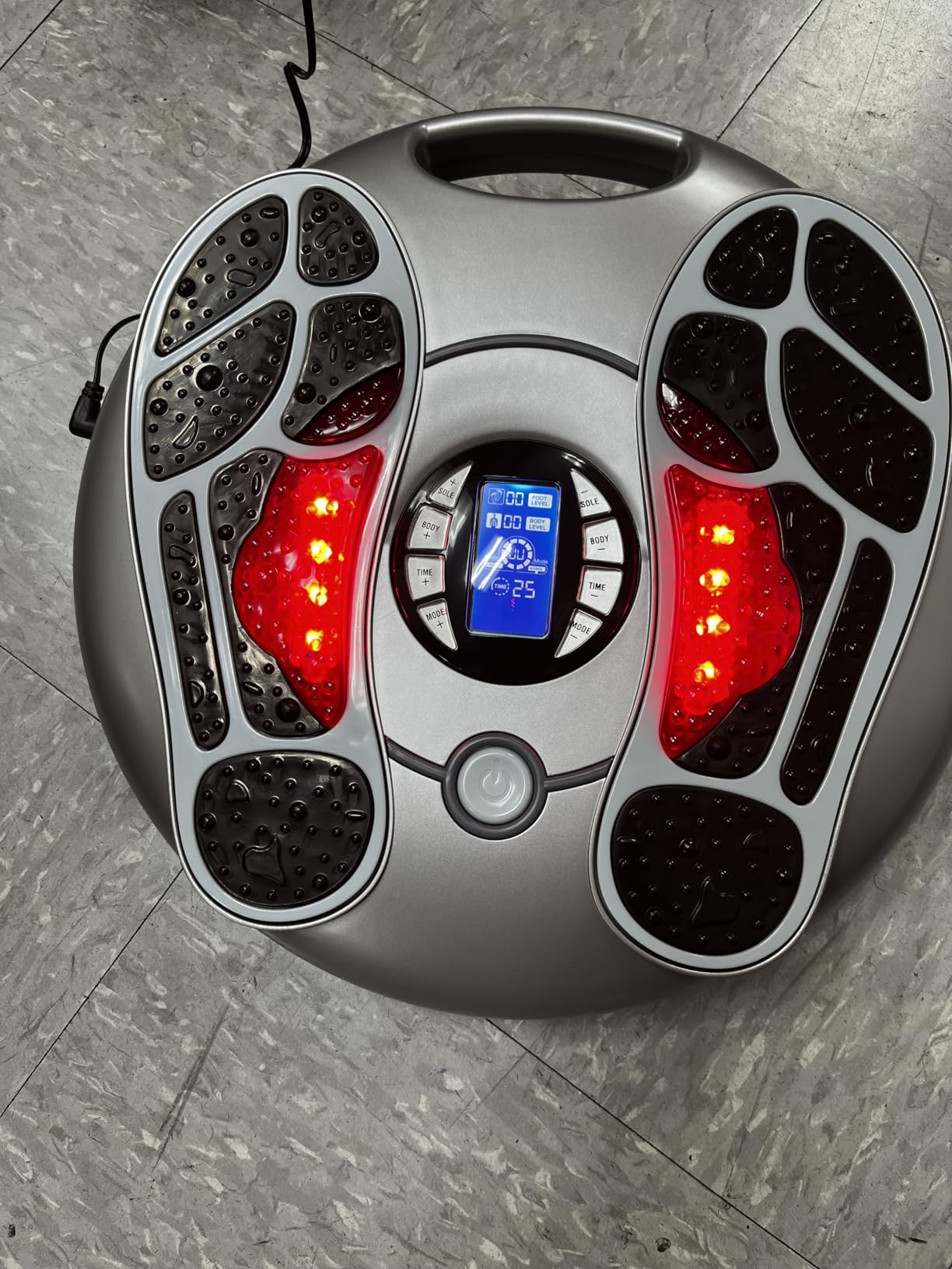 Foot Massager for Neuropathy, EMS TENS Foot Stimulator for Circulation and Pain Relief, TENS Unit Muscle Stimulator with 4 Electrode Pads, FSA Eligible Items Only List HSA, Fits Up to 11 customer photo 1