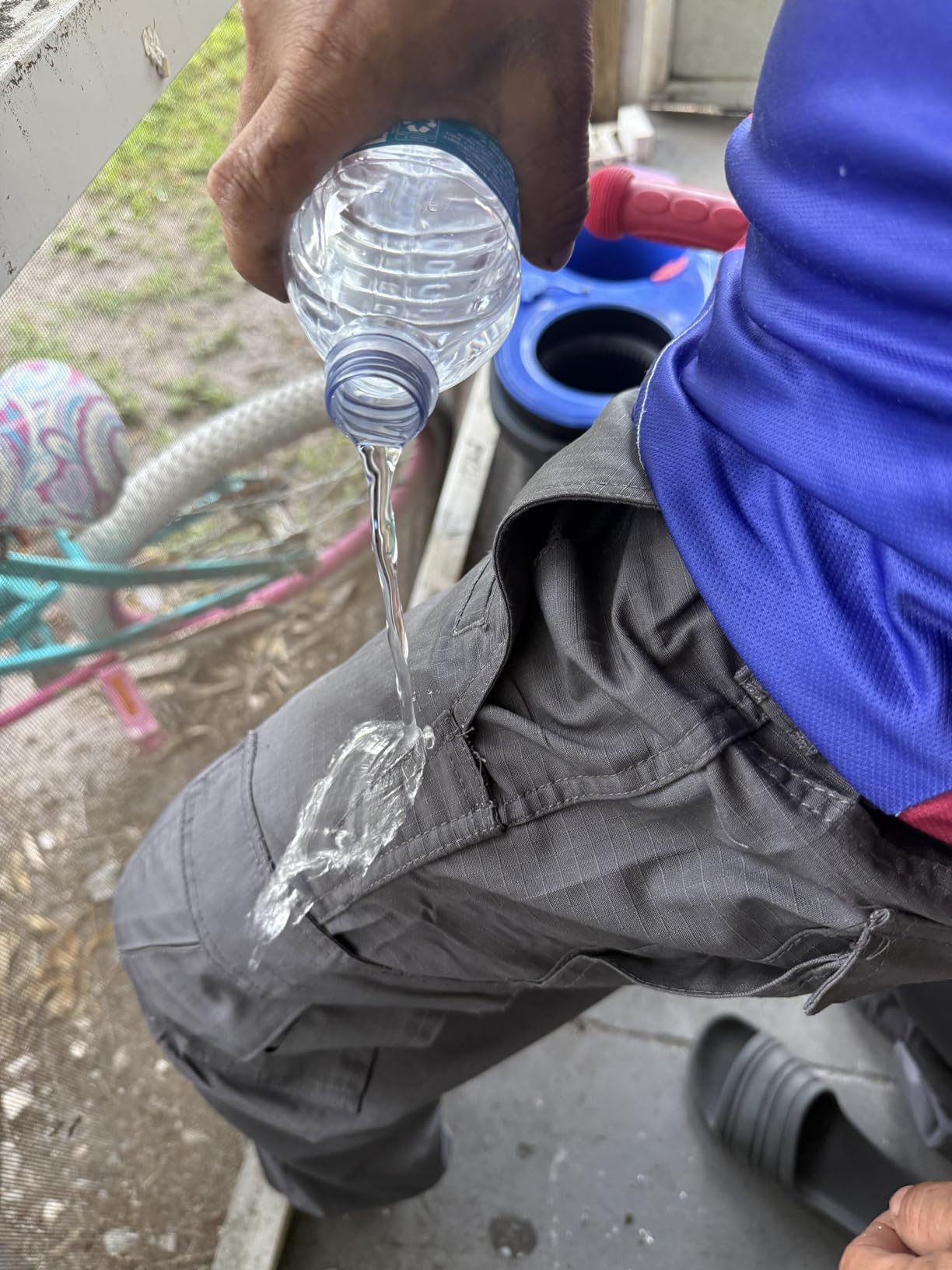 Mens Work Pants Cargo Tactical Construction for Men Ripstop Waterproof Lightweight Outdoor Hiking with Pockets customer photo 2