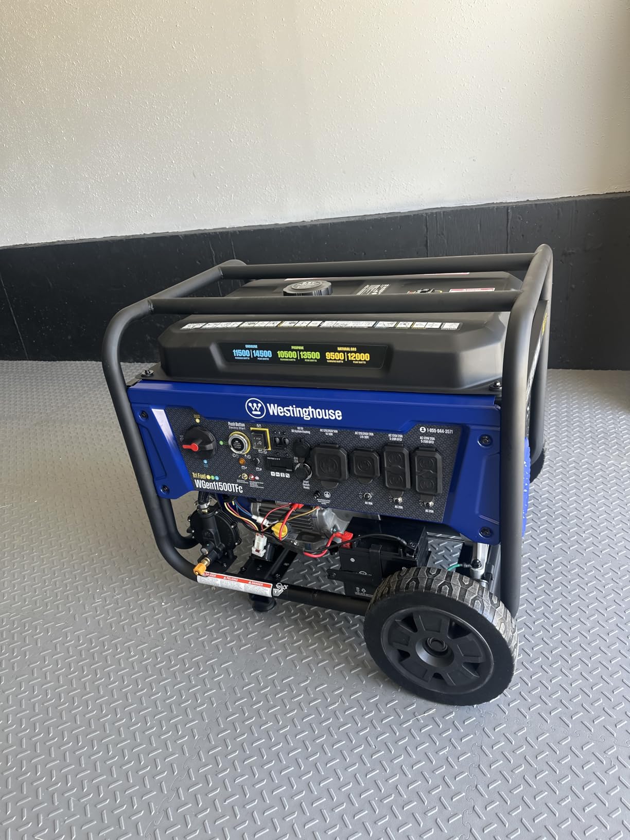 Westinghouse Outdoor Power Equipment 14500 Peak Watt Dual Fuel Home Backup Portable Generator, Remote Electric Start, Transfer Switch Ready, Gas and Propane Powered customer photo 2