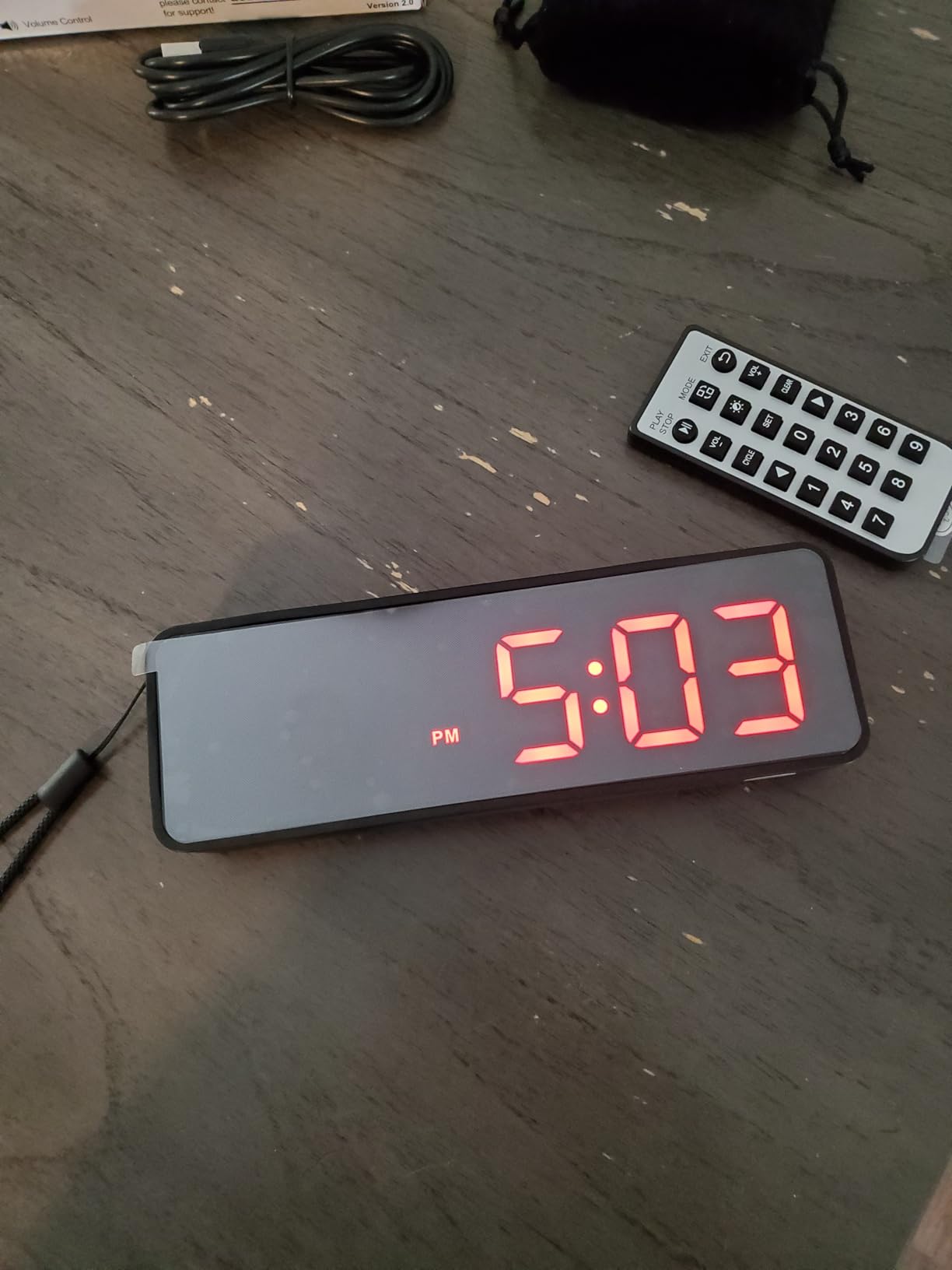 Acedeck Portable Gym Timer Clock: Fitness Digital Clock with Strong Magnet - Remote Control for Fitness Enthusiasts - Powerful Battery for Home Gym Garage Boxing customer photo 1