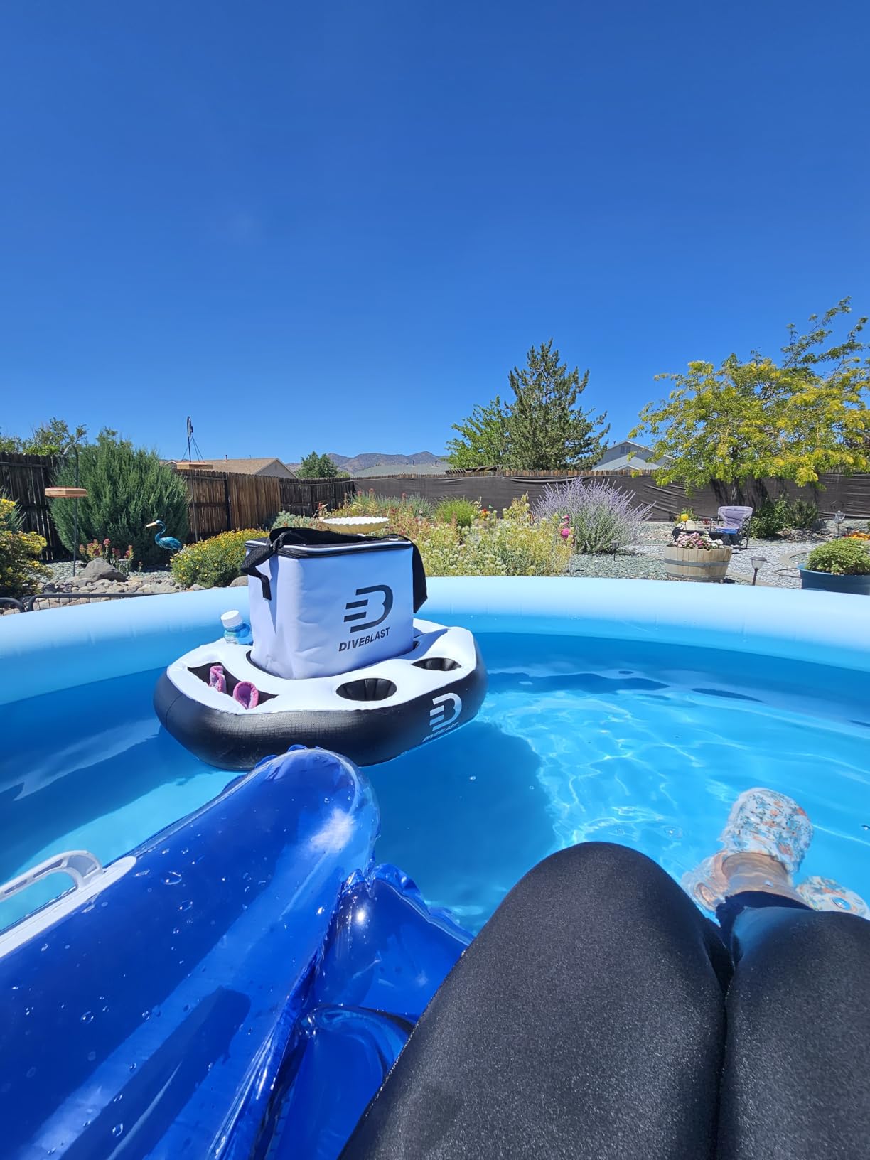 DIVEBLAST Floating Cooler for Pool, Lake, River & Kayak - Holds Up to 24 Cans with Ice - Leakproof Insulated Cooler for River Floating customer photo 2