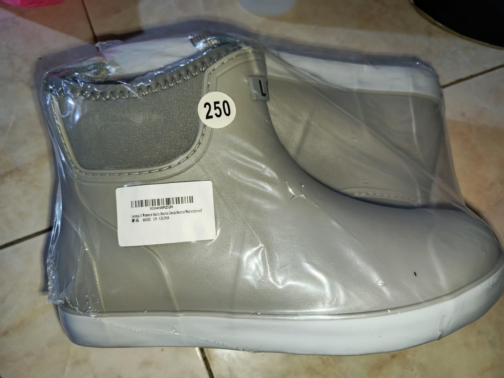 Women's Deck Boots, Rubber Rain Boots Chelsea Ankle Booties with Anti-Slip Sole Waterproof Fishing Shoes for Outdoor Work Garden Camping customer photo 2