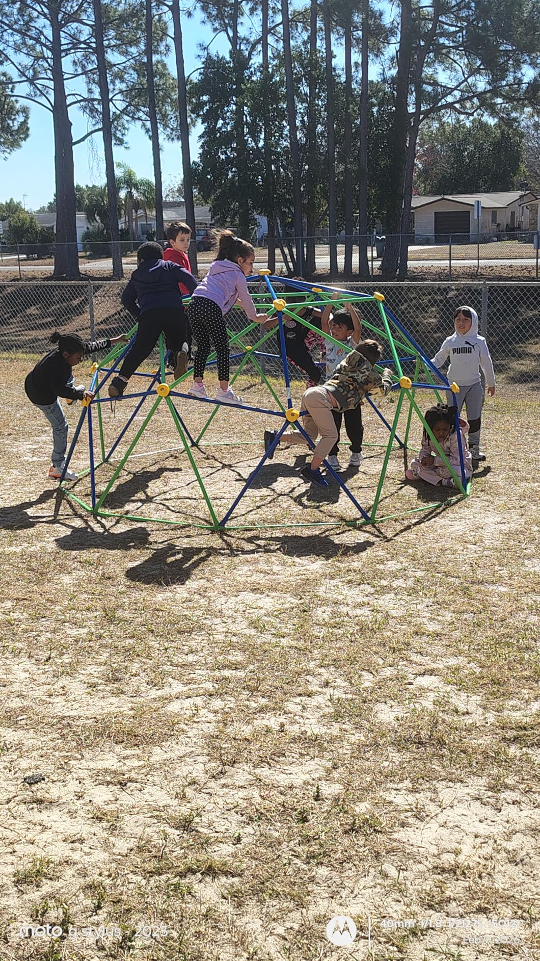 GVDV 10FT Climbing Dome with Hammock, Jungle Gym for Kids 3-12, Outdoor Climbing Toys Supporting 1000 Lbs, Anti-Rust Metal Dome Climber, ASTM Approved, Blue & Green customer photo 2