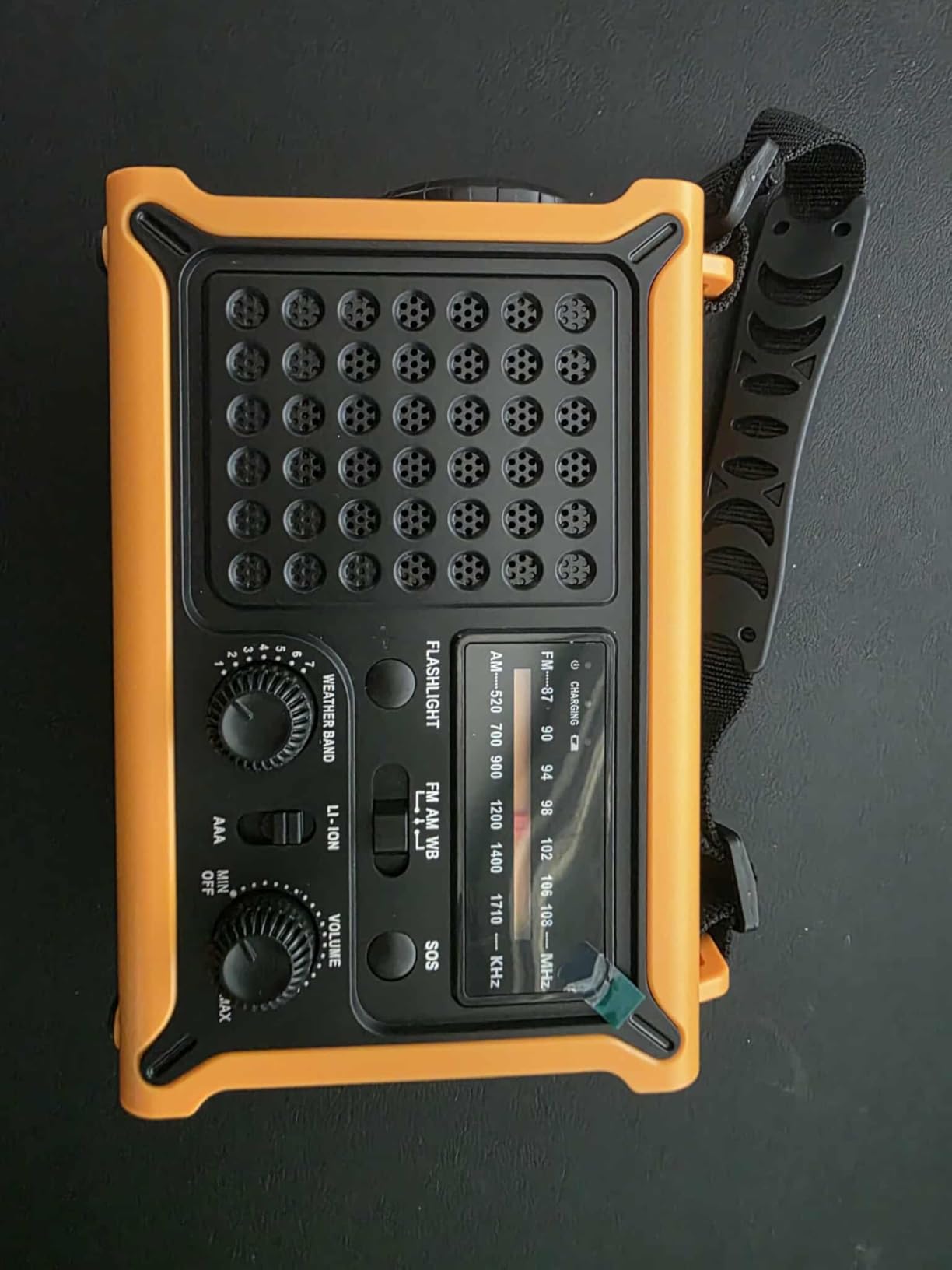 Emergency Weather Radio - Hand Crank Solar, 12000mAh Power Bank, 8500mm Solar Panel, NOAA AM/FM Alert, Ultra-Clear Sound with 57MM Speaker, 5W Flashlight, SOS for Camping, Hurricanes & Power Outages customer photo 2