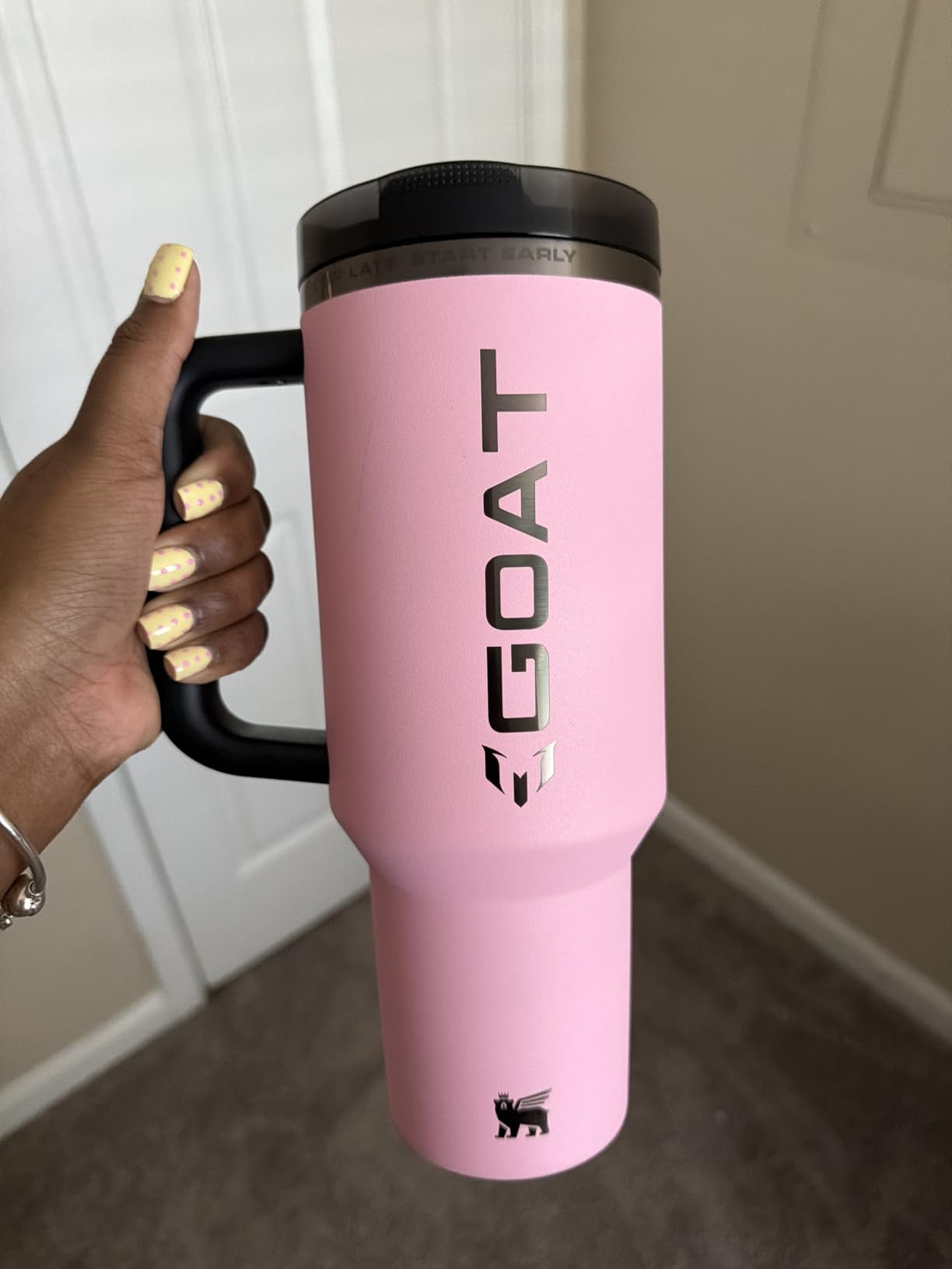 STANLEY Quencher ProTour Flip Straw Tumbler with Leakproof Lid 30 oz | Built-In Straw & Handle | Cupholder Compatible for Travel | Insulated Stainless Steel Cup | BPA-Free | Chalk customer photo 2