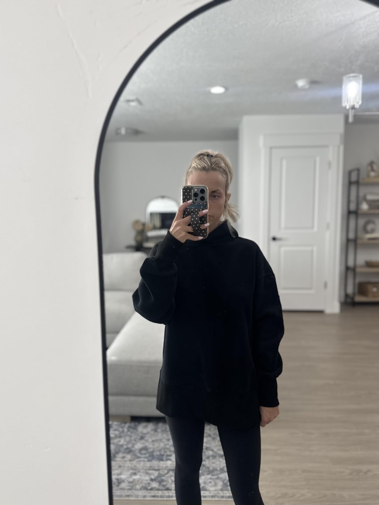 ANRABESS Womens Oversized Hoodies Long Sleeve Fleece Side Slit Hooded Sweatshirts Pullover 2026 Fall Outfits Y2K Clothes customer photo 1