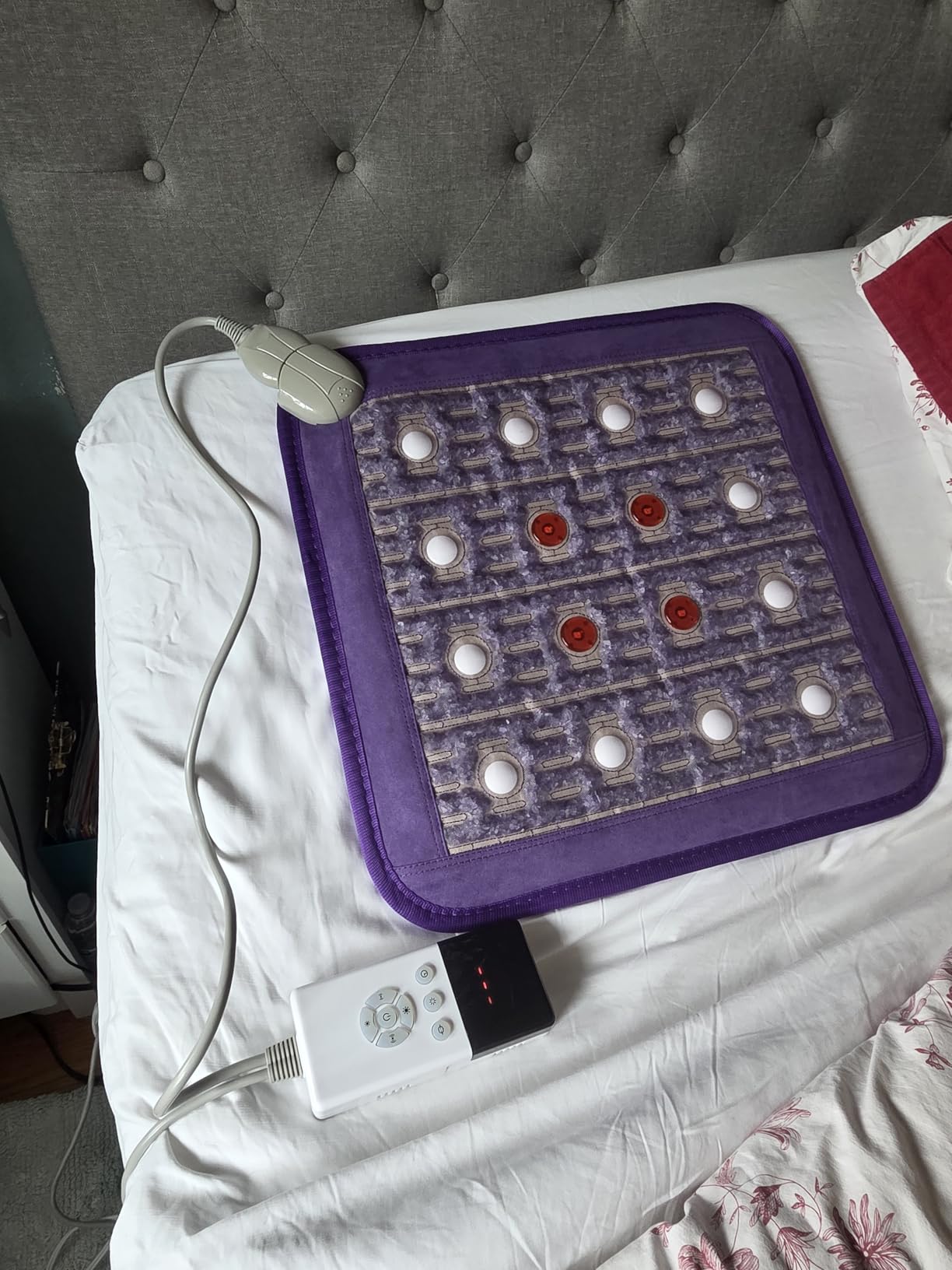 Biomat Infrared Mat | Crystal Mat for Therapy | Infrared Heating Mat | Red Light Therapy for Body | Hot Gemstone Therapy | Sparkle Mat (Portable Size) customer photo 2