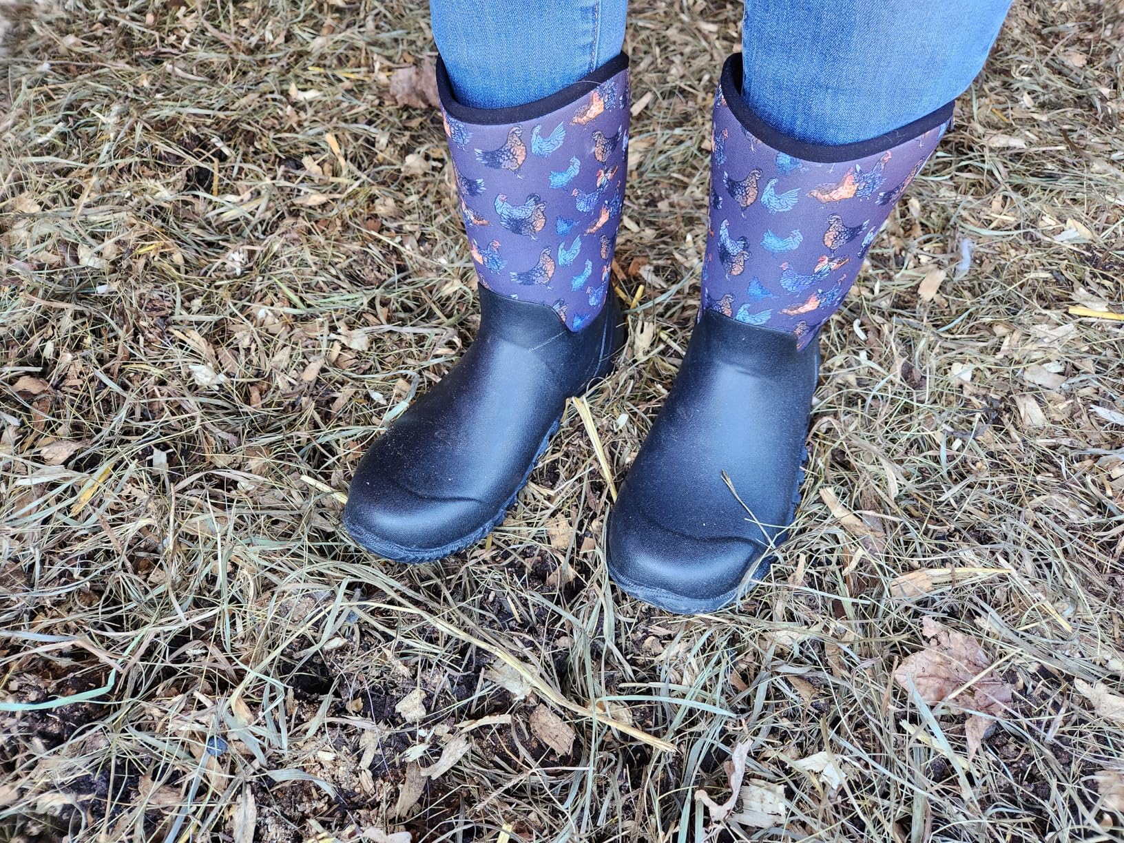 Showave Women's Garden Boots Rubber Rain Boots For Women Waterproof Mud Boot Gardening Yard Boot For Farming Working Outdoor customer photo 2
