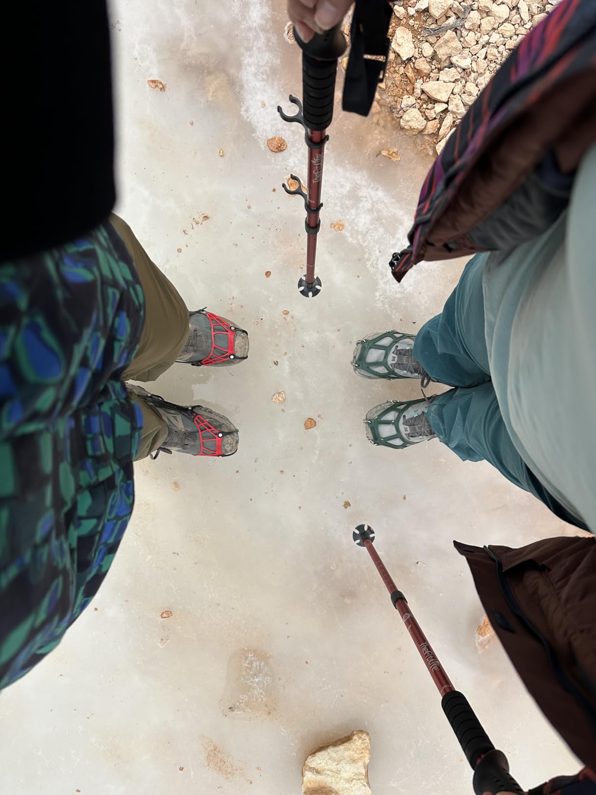 MICROspikes Ghost Winter Footwear Traction, Ultralight Ice Grips with 12 Spikes for Trail Running, Hiking & Walking on Icy & Mixed Terrain customer photo 1
