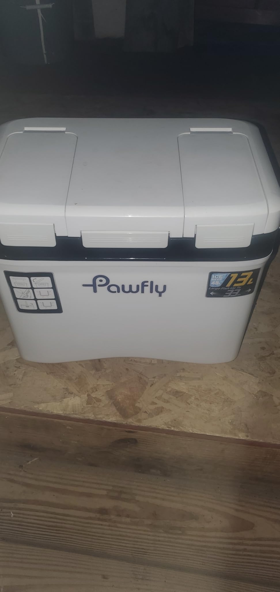 Pawfly 13-19 QT Live Bait Cooler, Leak-Proof Fishing Cooler with Rechargeable Aerator, Portable Fish Livewell for Boat, Insulated Minnow Bucket for Shrimp & Live Fish, Hard Cooler Box for Fishing customer photo 2