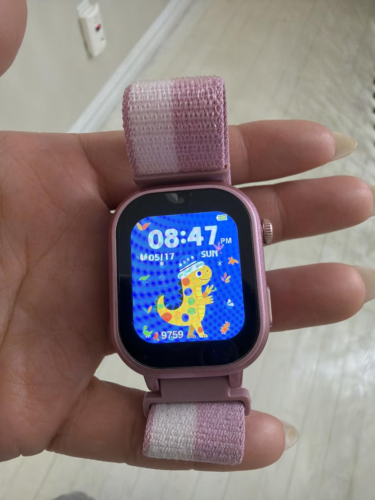 Wiszodet Kids Waterproof Smart Watch Girls Gift Age 3-12 with 39 Game HD Touch Screen Music Player Video Camera Pedometer Alarm Clock Birthday Gift for 6 7 8 9 Year Olds Pink customer photo 1