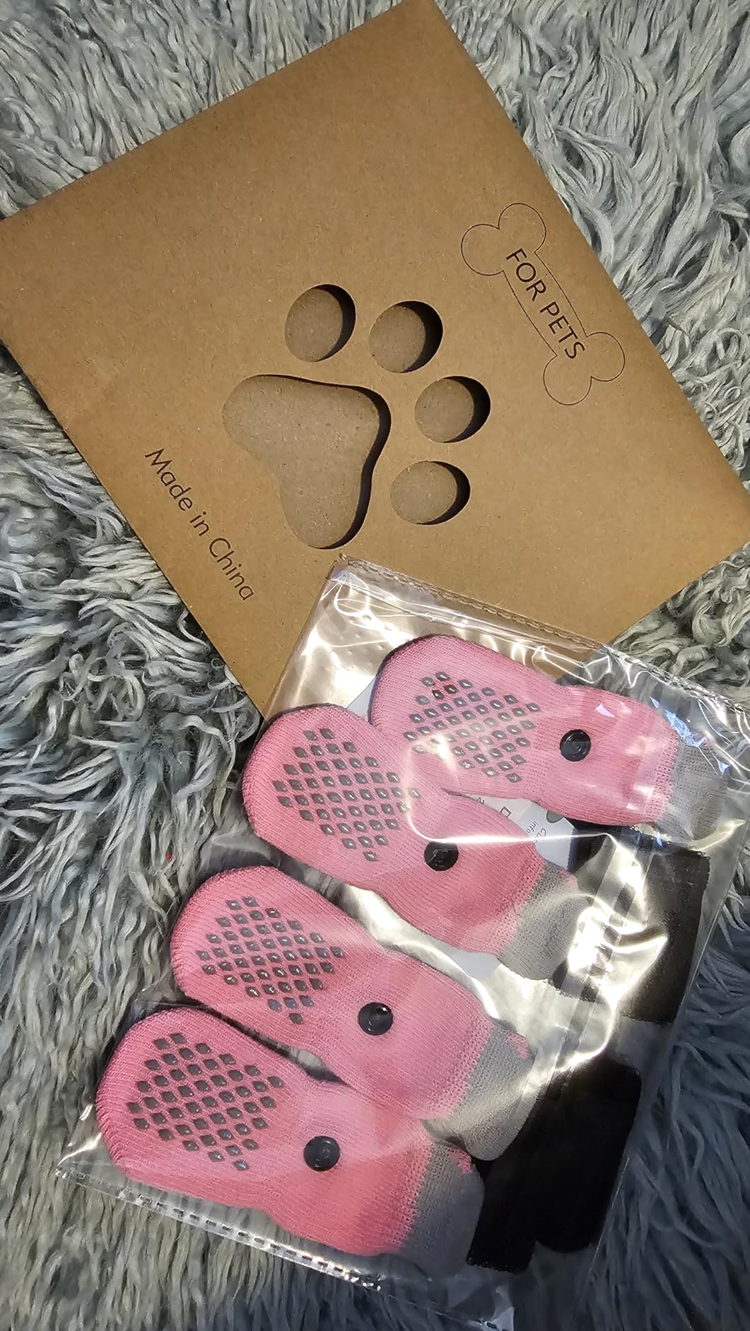 KOOLTAIL Dog Socks for Hot/Cold Pavement to Prevent Licking Paws,Dog Boots&Paw Protector for Hardwood Floors Anti Slip,Traction Control Booties for Small Medium Large Senior Dogs customer photo 2