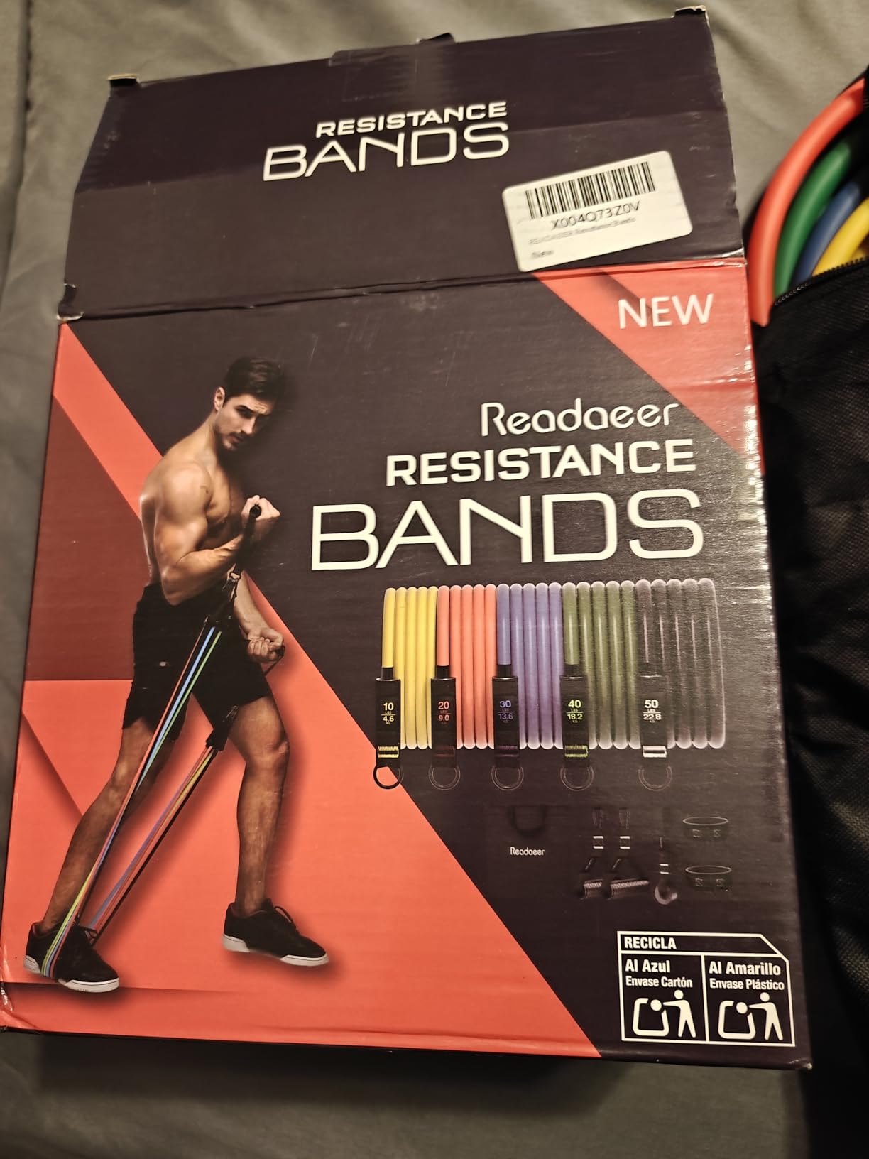 Readaeer Resistance Bands, Exercise Bands for Working Out, Work Out Bands with Handles for Men and Women for Indoor and Outdoor Sports customer photo 2