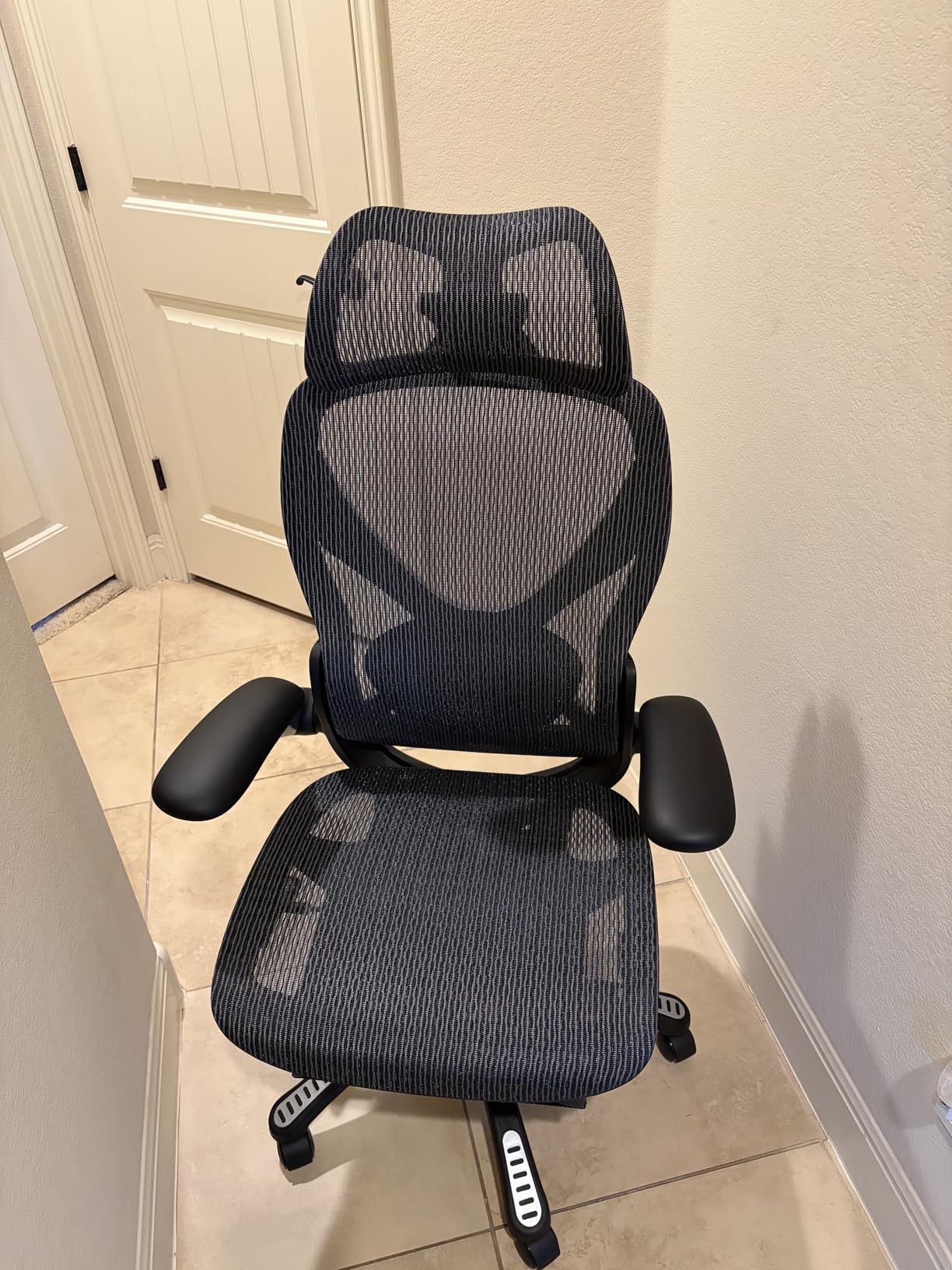 ELABEST X100 Ergonomic Office Chair with Footrest, Big and Tall Home Desk Chair with 5D Flip-Up Arms, Adjustable 3D Lumbar Support, High Back Rolling Computer Chair, Swivel Mesh Chairs (Coffee Break) customer photo 2
