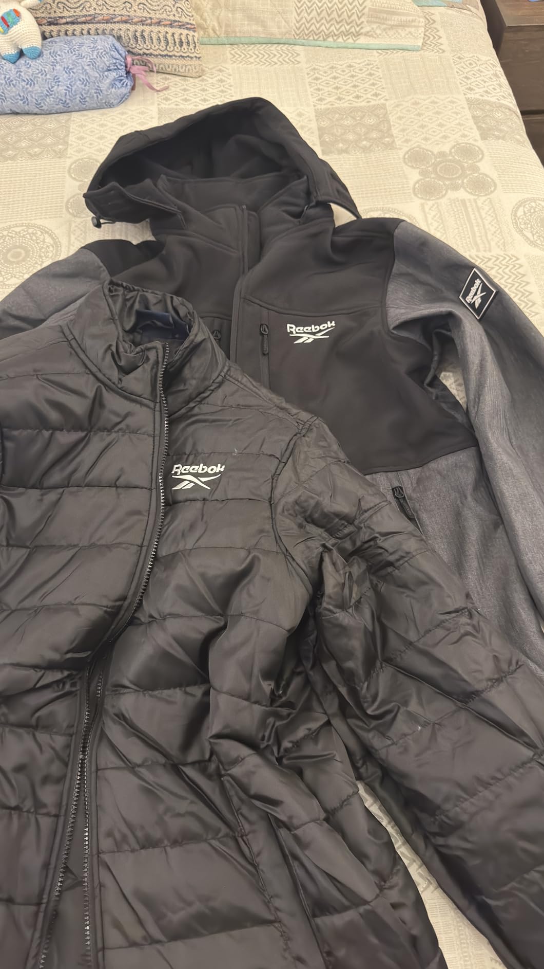Mens Winter Coats - 3 in 1 System Hooded Softshell Windbreaker Jacket and Quilted Puffer Insulated Mens Ski Jacket customer photo 2