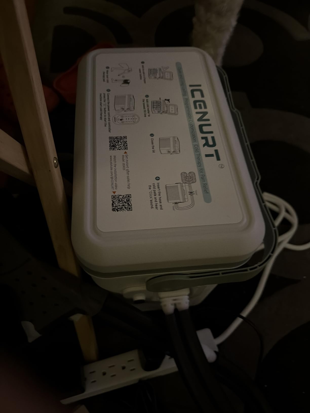 Cold Therapy Machine with Programmable Timer, Portable Ice Machine for Shoulder After Surgery, Shoulder Replacement Recovery System, Cryotherapy Pain Relief w/Compression Pad customer photo 1