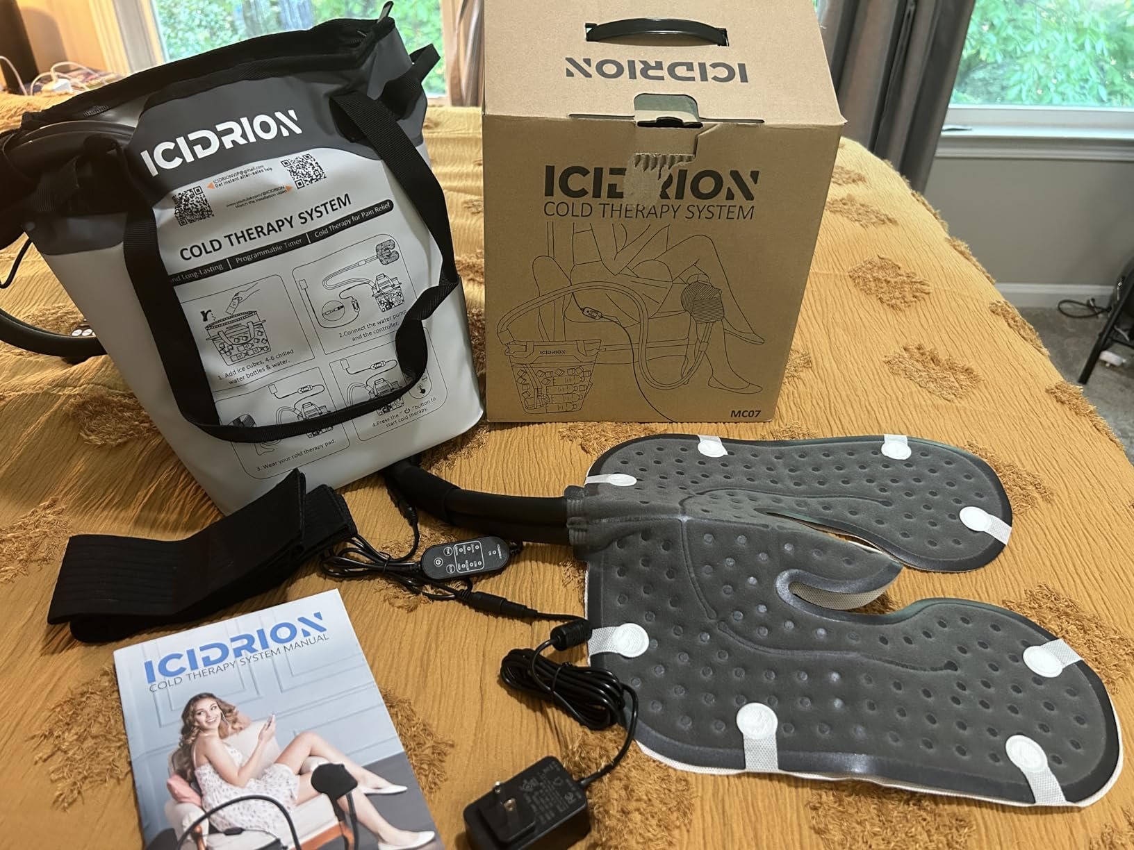 Cold Therapy Machine, Programmable Ice Machine for Shoulder After Surgery, Portable Shoulder Replacement Recovery System, Cryotherapy Pain Relief w/Compression Pad customer photo 2