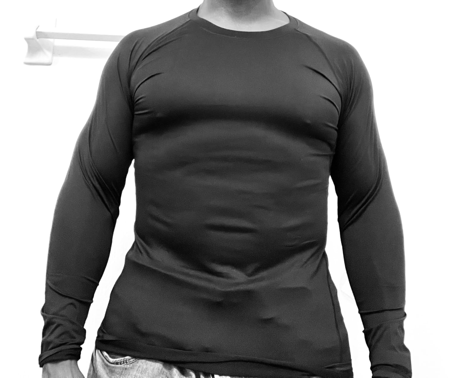 Compression Shirts for Men - Long Sleeve Black Workout Base Layer Athletic Gym Tops Quick Dry Running Undershirts customer photo 1
