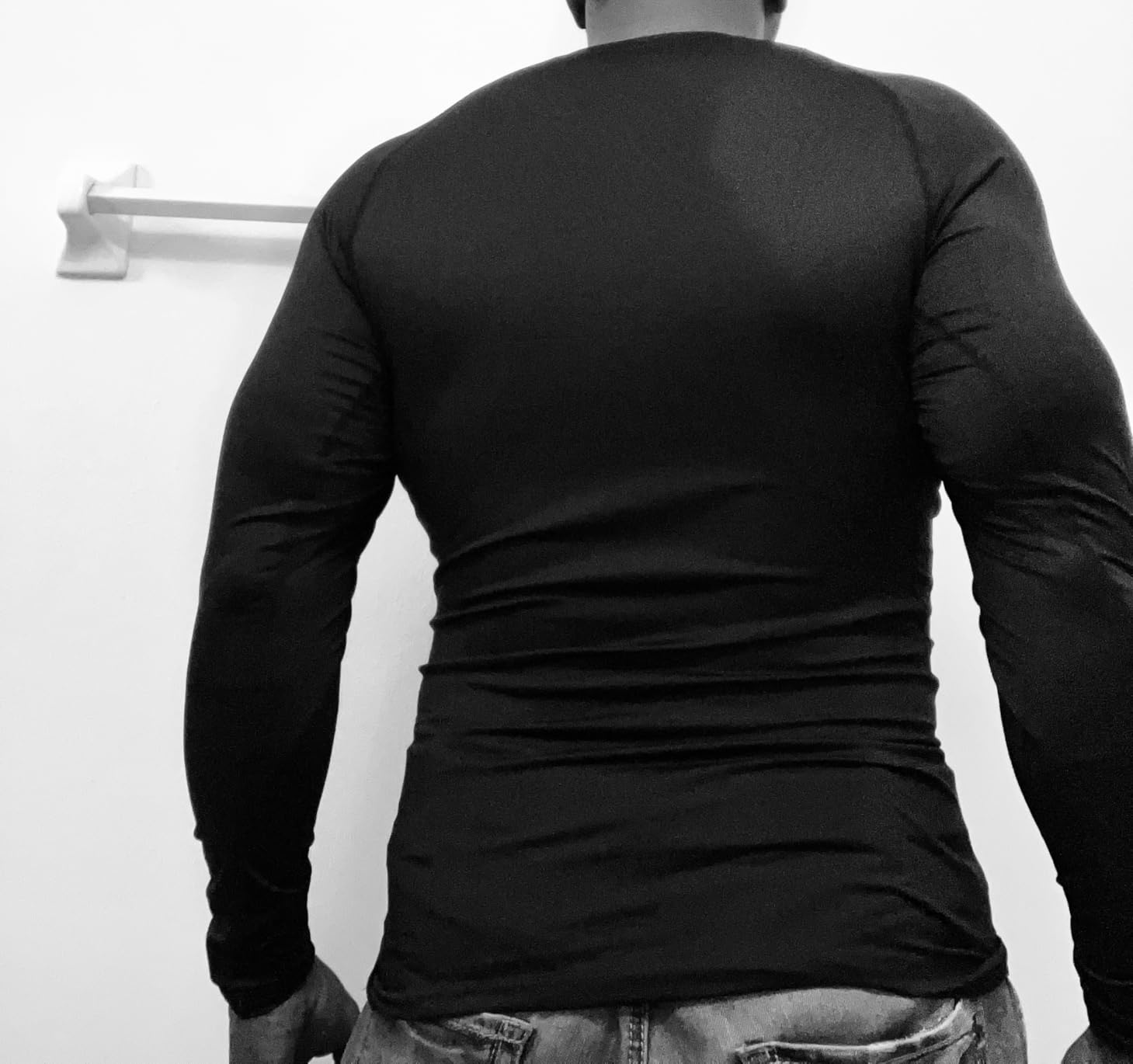Compression Shirts for Men - Long Sleeve Black Workout Base Layer Athletic Gym Tops Quick Dry Running Undershirts customer photo 2